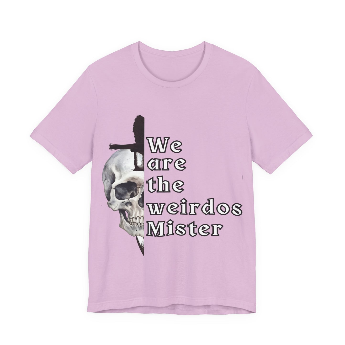 Skull Graphic Tee - Unisex Jersey Short Sleeve Shirt for Halloween, Occasions, Trendy Wear, Gift for Weirdos, Casual Style