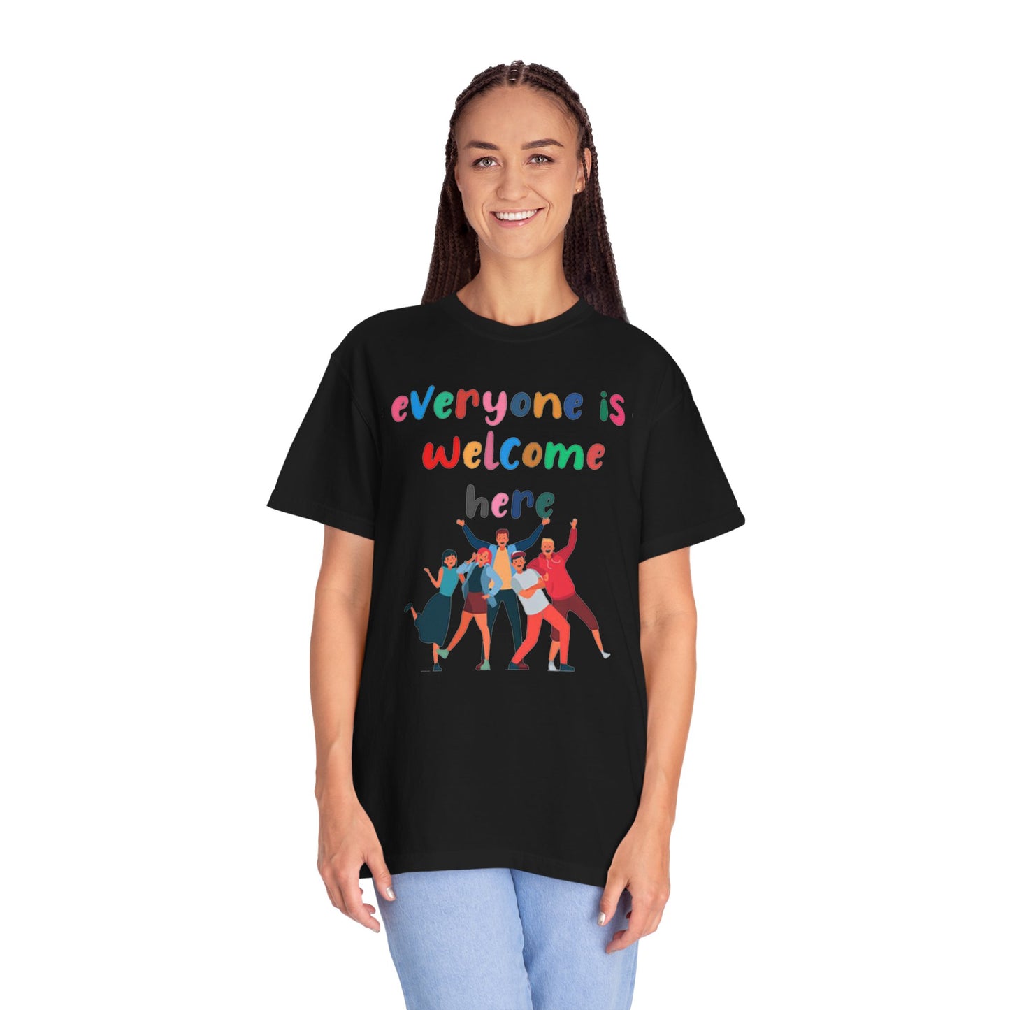 Inclusive Welcoming T-Shirt, Unisex Graphic Tee, Rainbow Pride Shirt, LGBTQ+ Apparel, Equality Fashion, Casual Summer Top