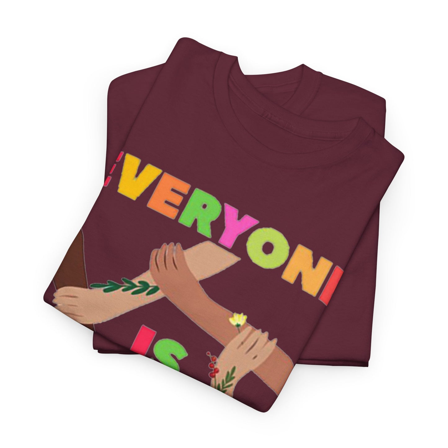 Inclusive Message Unisex Heavy Cotton Tee, Equality Shirt, Diversity Tee, Gift for Friends, Community Wear, Pride Apparel