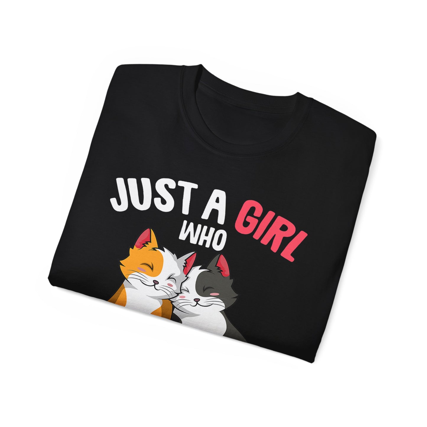 Cute Cat Girls Unisex Tee, Perfect for Cat Lovers, Gift for Her, Birthday Shirt, Animal Lover Tee