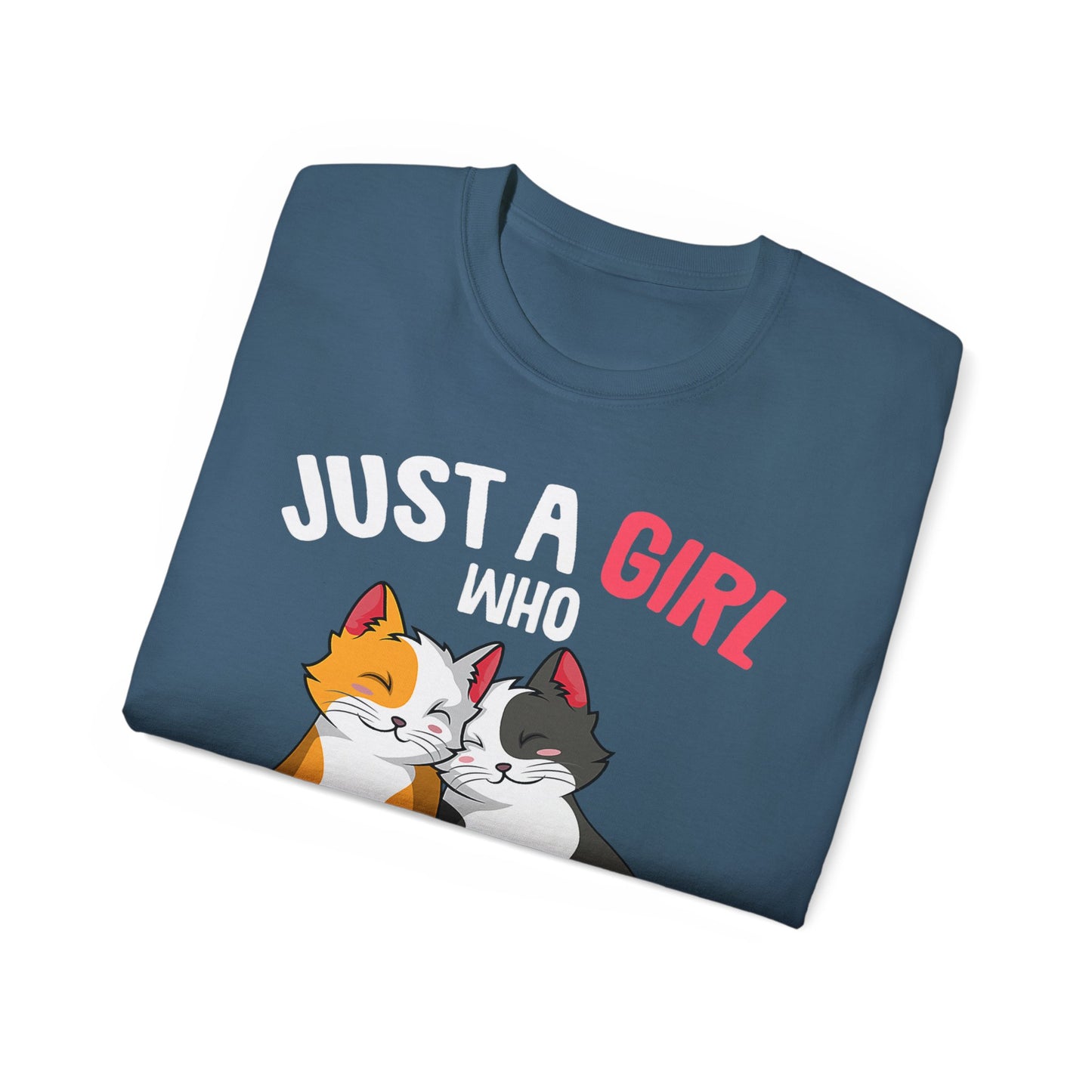 Cute Cat Girls Unisex Tee, Perfect for Cat Lovers, Gift for Her, Birthday Shirt, Animal Lover Tee