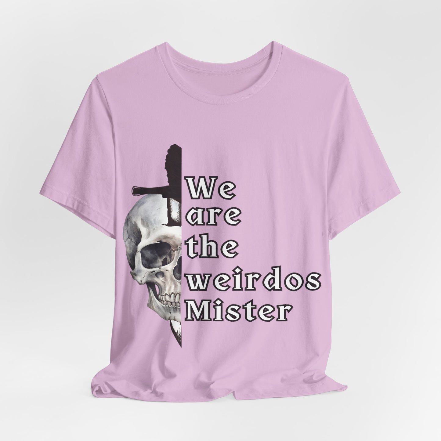 Skull Graphic Tee - Unisex Jersey Short Sleeve Shirt for Halloween, Occasions, Trendy Wear, Gift for Weirdos, Casual Style