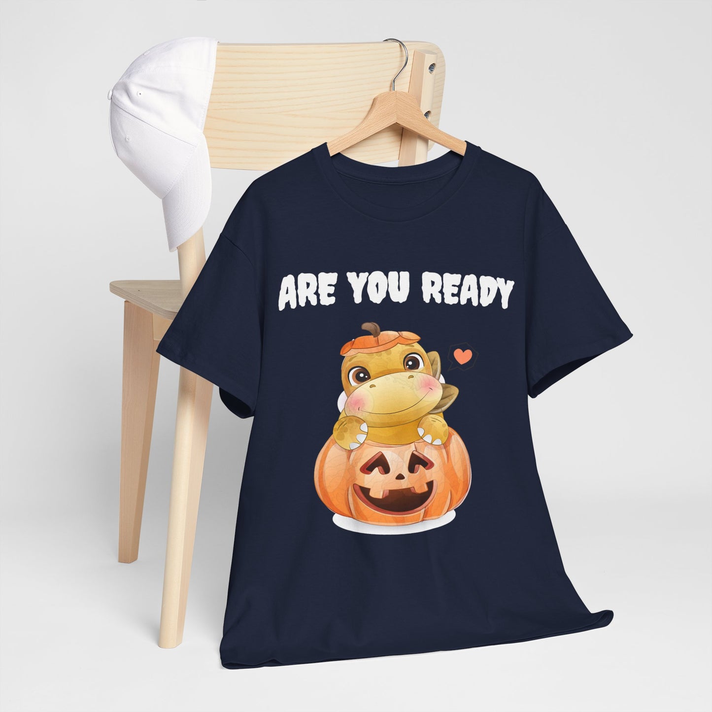 Cute Halloween Frog Tee | Unisex Heavy Cotton Shirt, Fall Fashion, Pumpkin Lovers, Spooky Season, Gift for Kids