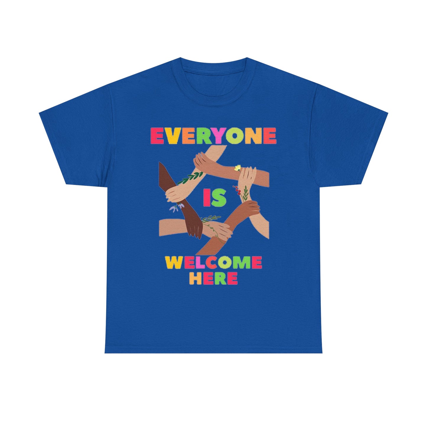 Inclusive Message Unisex Heavy Cotton Tee, Equality Shirt, Diversity Tee, Gift for Friends, Community Wear, Pride Apparel