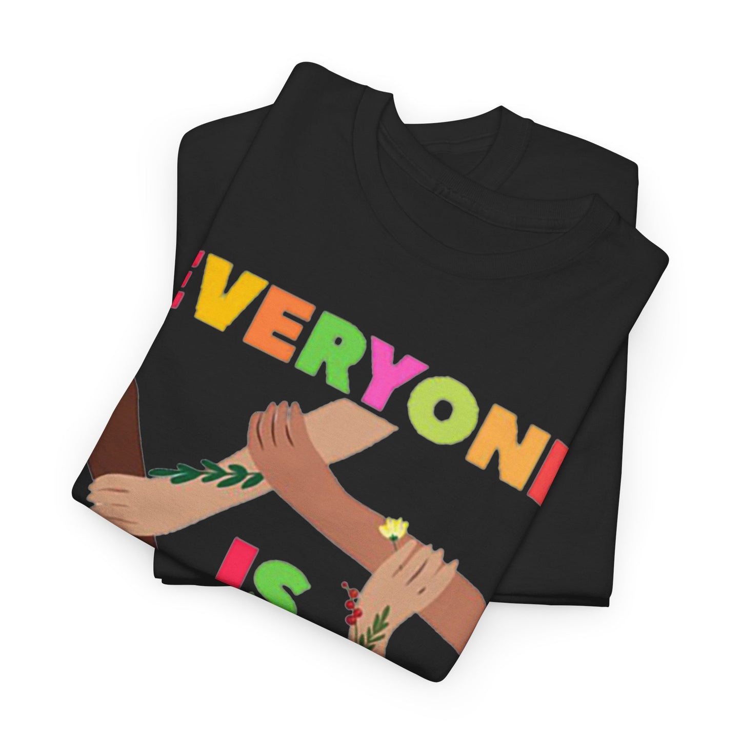 Inclusive Message Unisex Heavy Cotton Tee, Equality Shirt, Diversity Tee, Gift for Friends, Community Wear, Pride Apparel