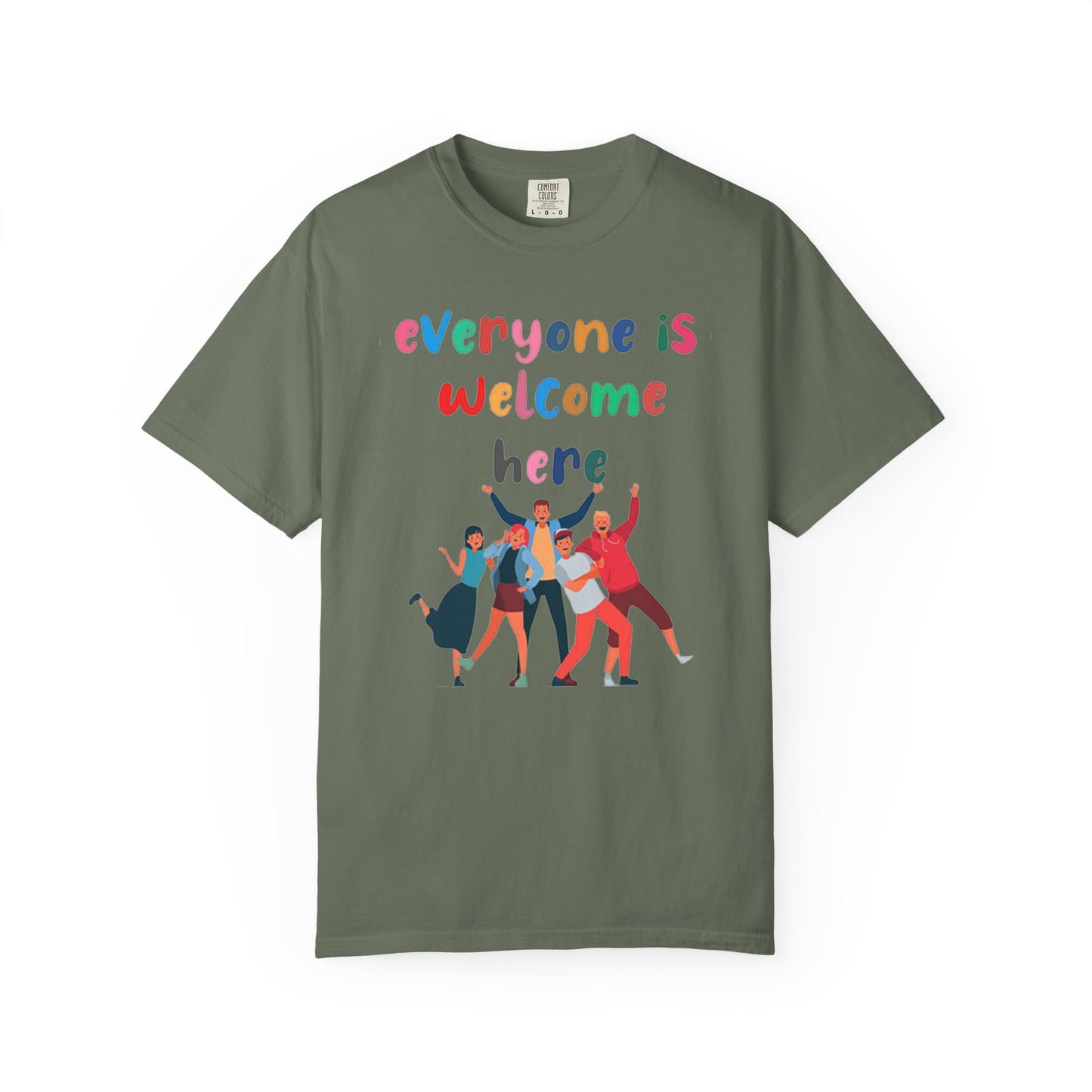 Inclusive Welcoming T-Shirt, Unisex Graphic Tee, Rainbow Pride Shirt, LGBTQ+ Apparel, Equality Fashion, Casual Summer Top
