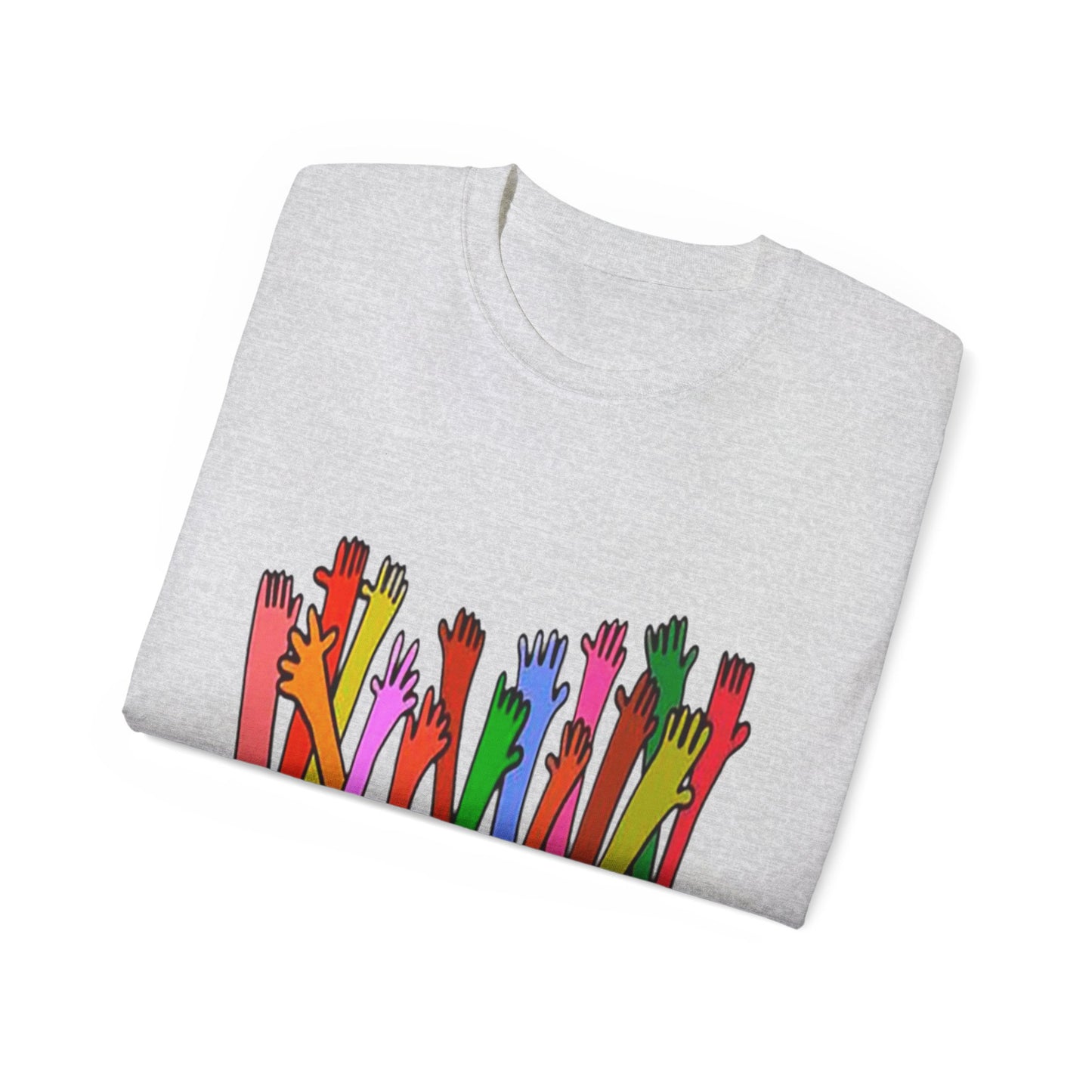 Inclusive Vibes Tee, Everyone is Welcome Here T-Shirt, Unity Tee, Proud Ally Shirt, Colorful Art Tee, Comfortable Cotton T-Shirt
