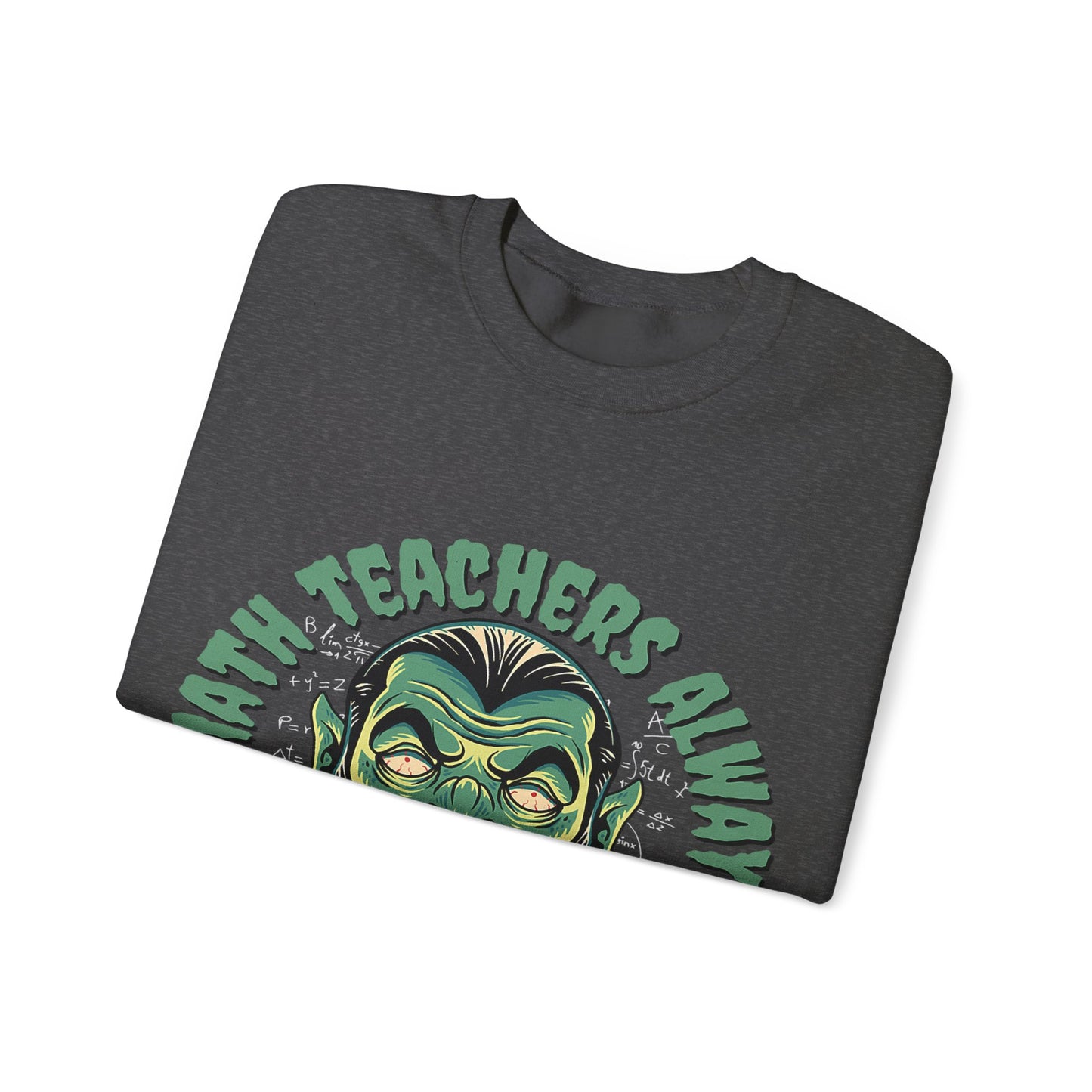 Halloween Count Dracula Sweatshirt, Unisex Crewneck for Teachers, Spooky Gift Idea, Fall Fashion, Halloween Costume