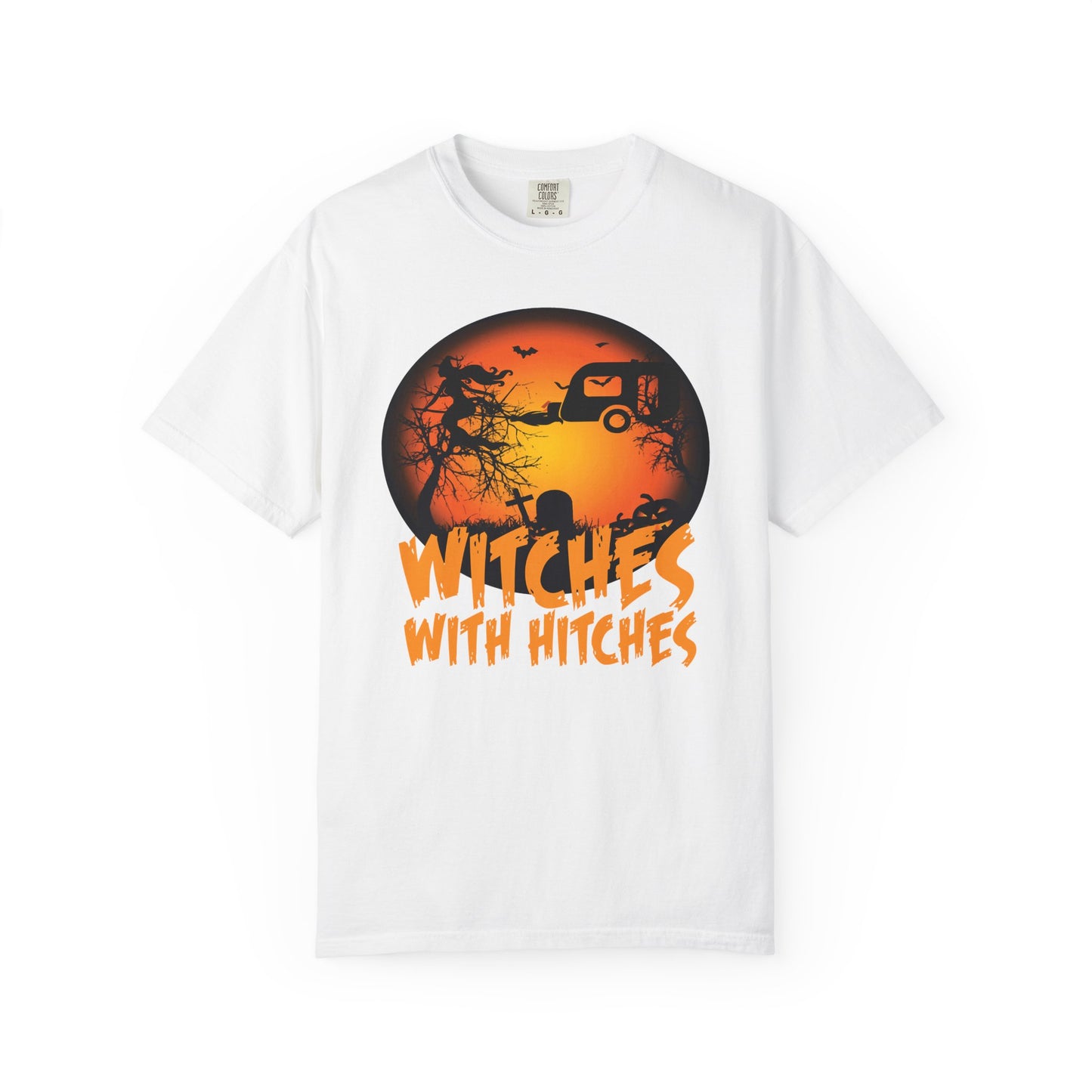 Witches with Hitches Unisex T-shirt | Halloween Apparel, Witchy Vibes, Casual Wear, Gift for Her, Festival T-shirt, Cozy Style