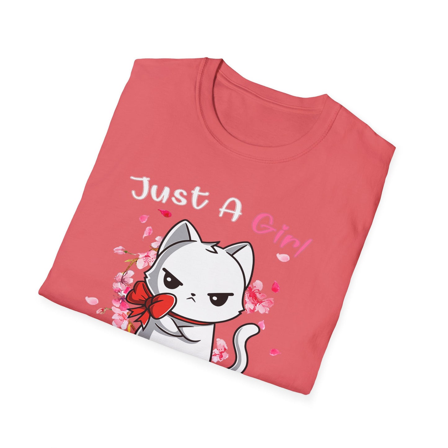 Cute Kittens Graphic Tee, Unisex Softstyle T-Shirt for Cat Lovers, Gift for Birthdays, Valentine's Day, Casual Wear, Animal Lovers