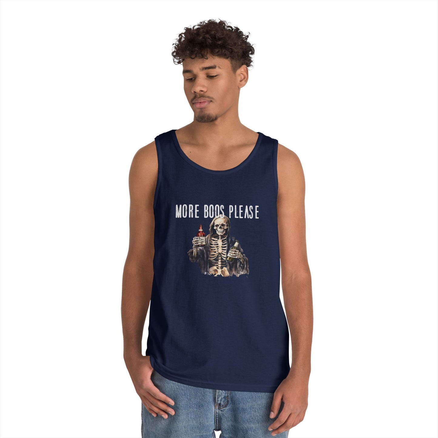Unisex Skeleton Tank Top - Perfect for Halloween Parties, Casual Wear, Summer Outfits, Gifts for Friends, Festival Fashion