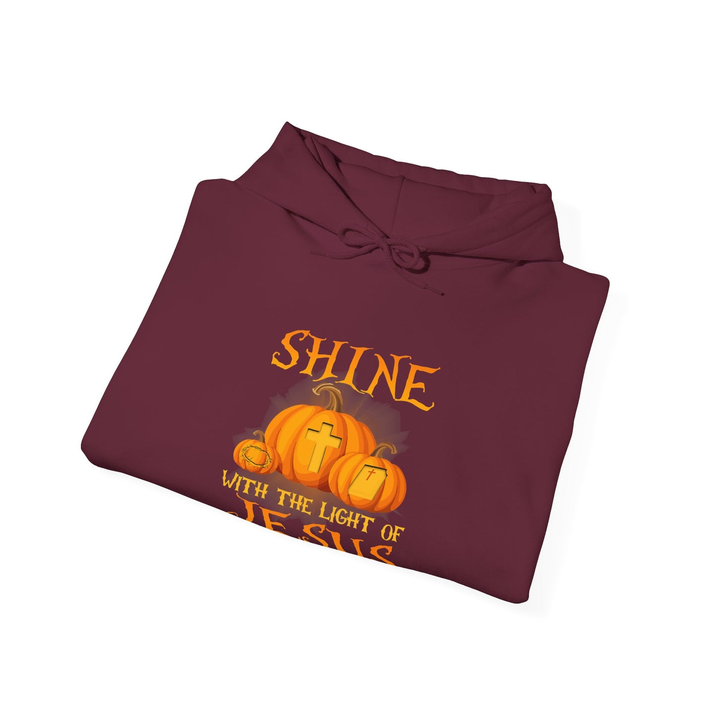 Shine in Jesus Pumpkin Sweatshirt | Fall Apparel, Christian Gift, Unisex Hoodie, Autumn Fashion, Thanksgiving Sweatshirt