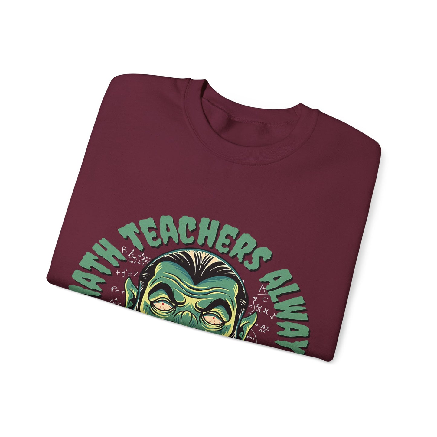 Halloween Count Dracula Sweatshirt, Unisex Crewneck for Teachers, Spooky Gift Idea, Fall Fashion, Halloween Costume