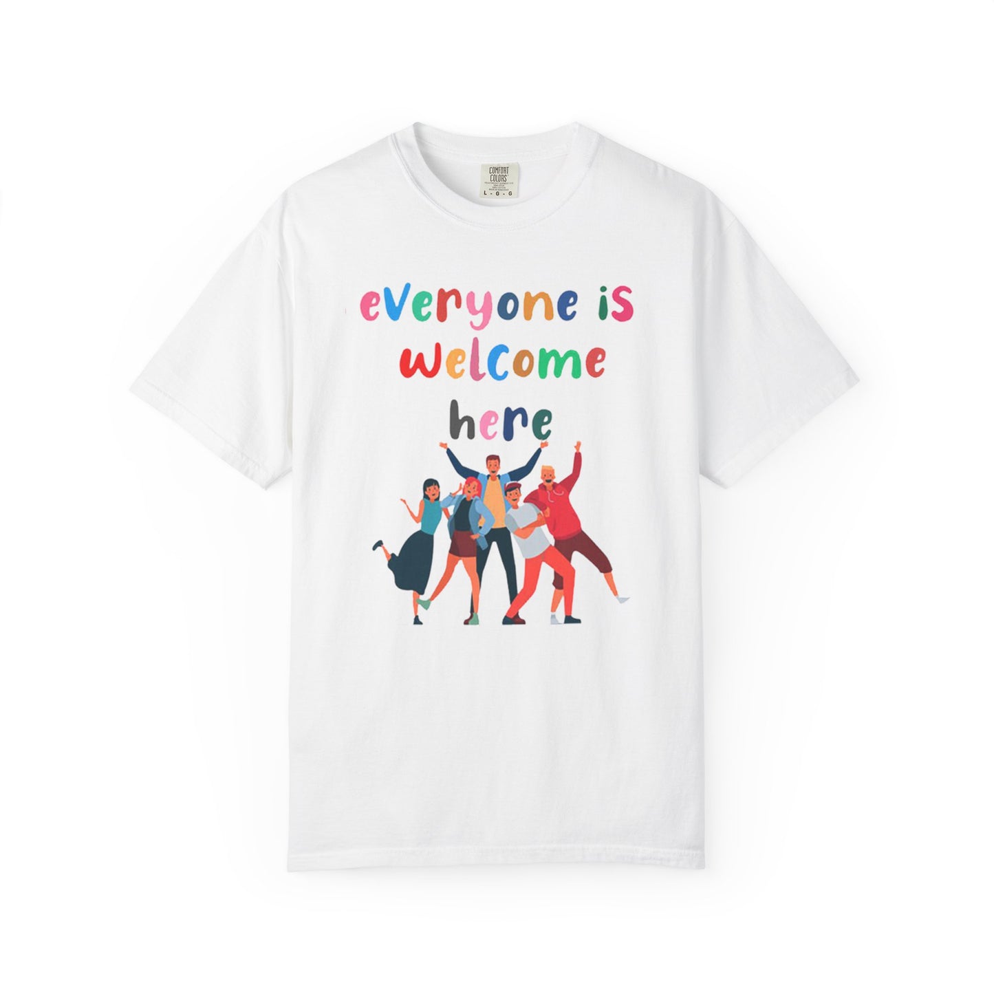 Inclusive Welcoming T-Shirt, Unisex Graphic Tee, Rainbow Pride Shirt, LGBTQ+ Apparel, Equality Fashion, Casual Summer Top