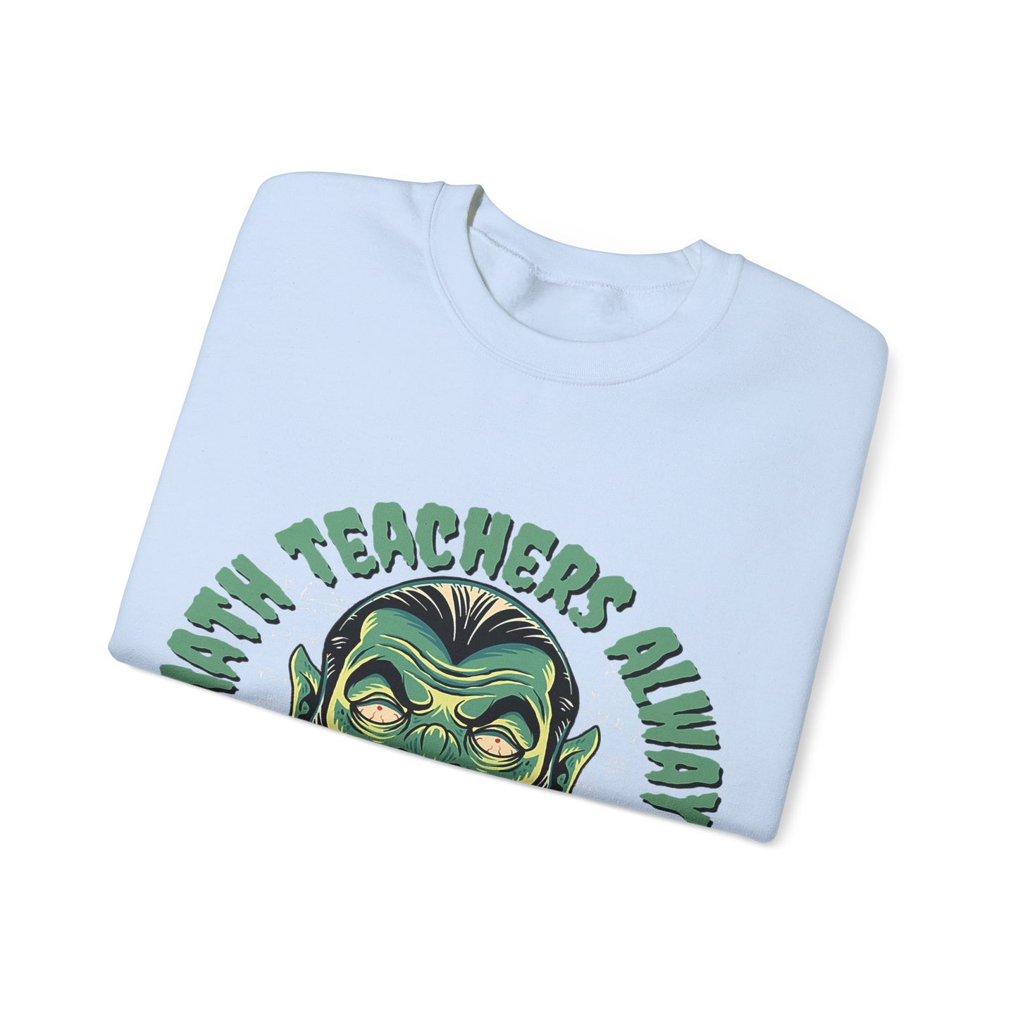 Halloween Count Dracula Sweatshirt, Unisex Crewneck for Teachers, Spooky Gift Idea, Fall Fashion, Halloween Costume