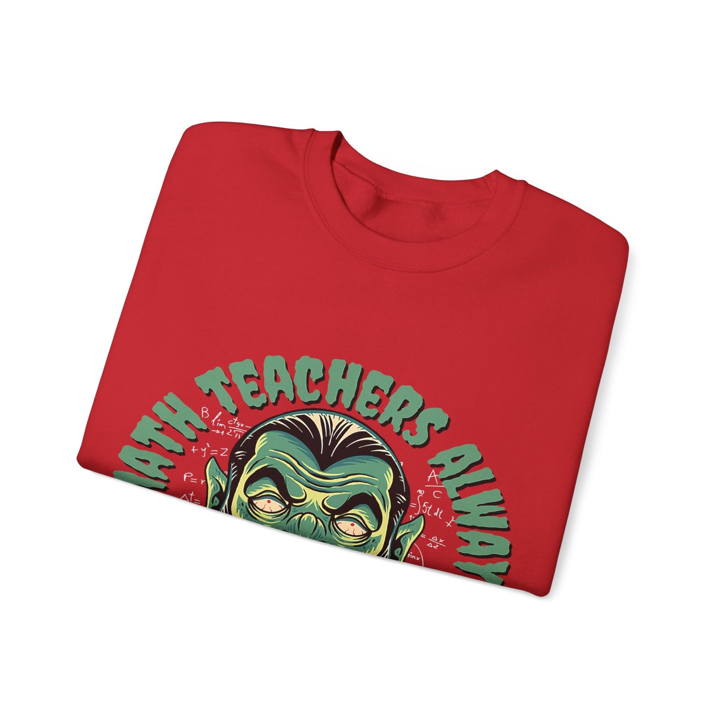 Halloween Count Dracula Sweatshirt, Unisex Crewneck for Teachers, Spooky Gift Idea, Fall Fashion, Halloween Costume