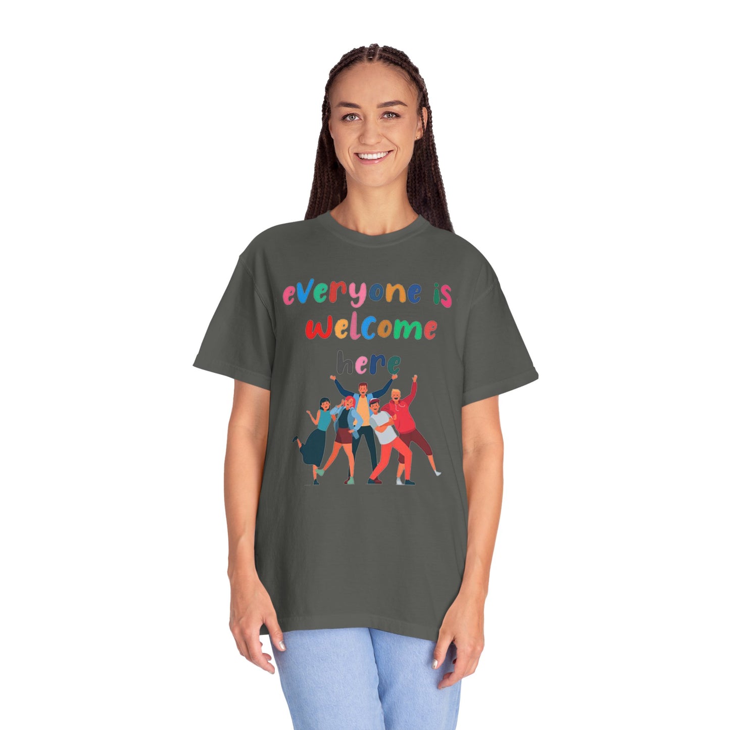 Inclusive Welcoming T-Shirt, Unisex Graphic Tee, Rainbow Pride Shirt, LGBTQ+ Apparel, Equality Fashion, Casual Summer Top