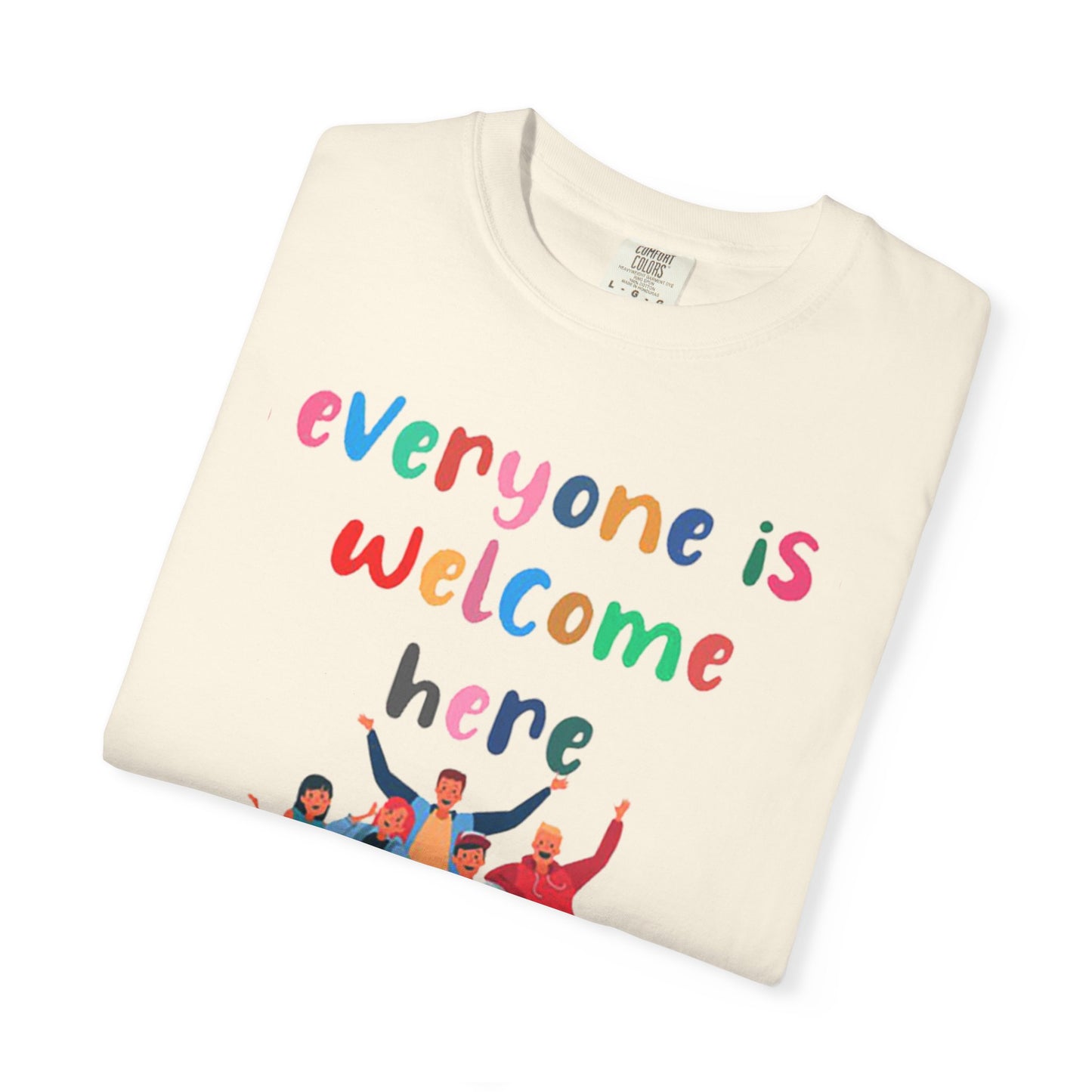 Inclusive Welcoming T-Shirt, Unisex Graphic Tee, Rainbow Pride Shirt, LGBTQ+ Apparel, Equality Fashion, Casual Summer Top