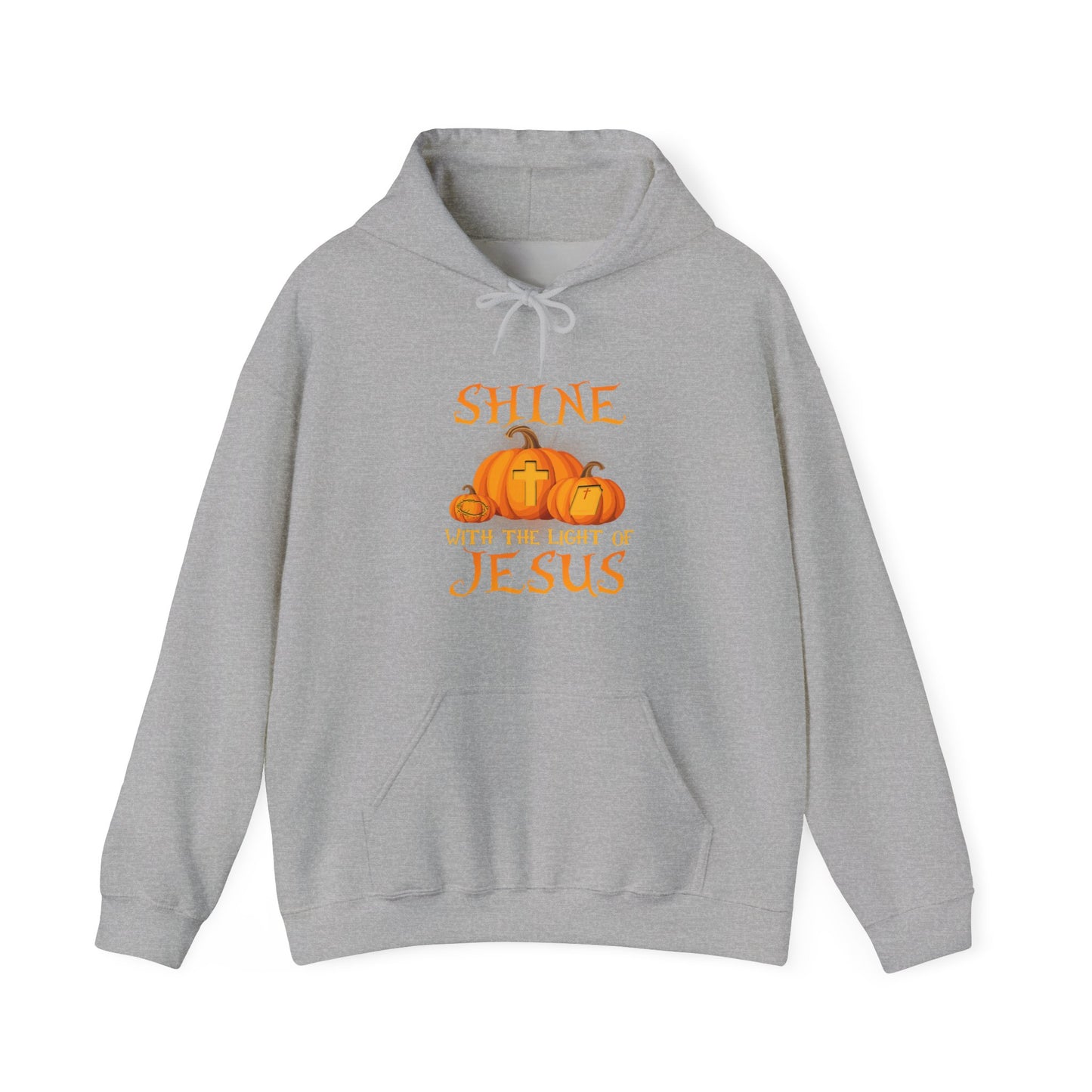 Shine in Jesus Pumpkin Sweatshirt | Fall Apparel, Christian Gift, Unisex Hoodie, Autumn Fashion, Thanksgiving Sweatshirt