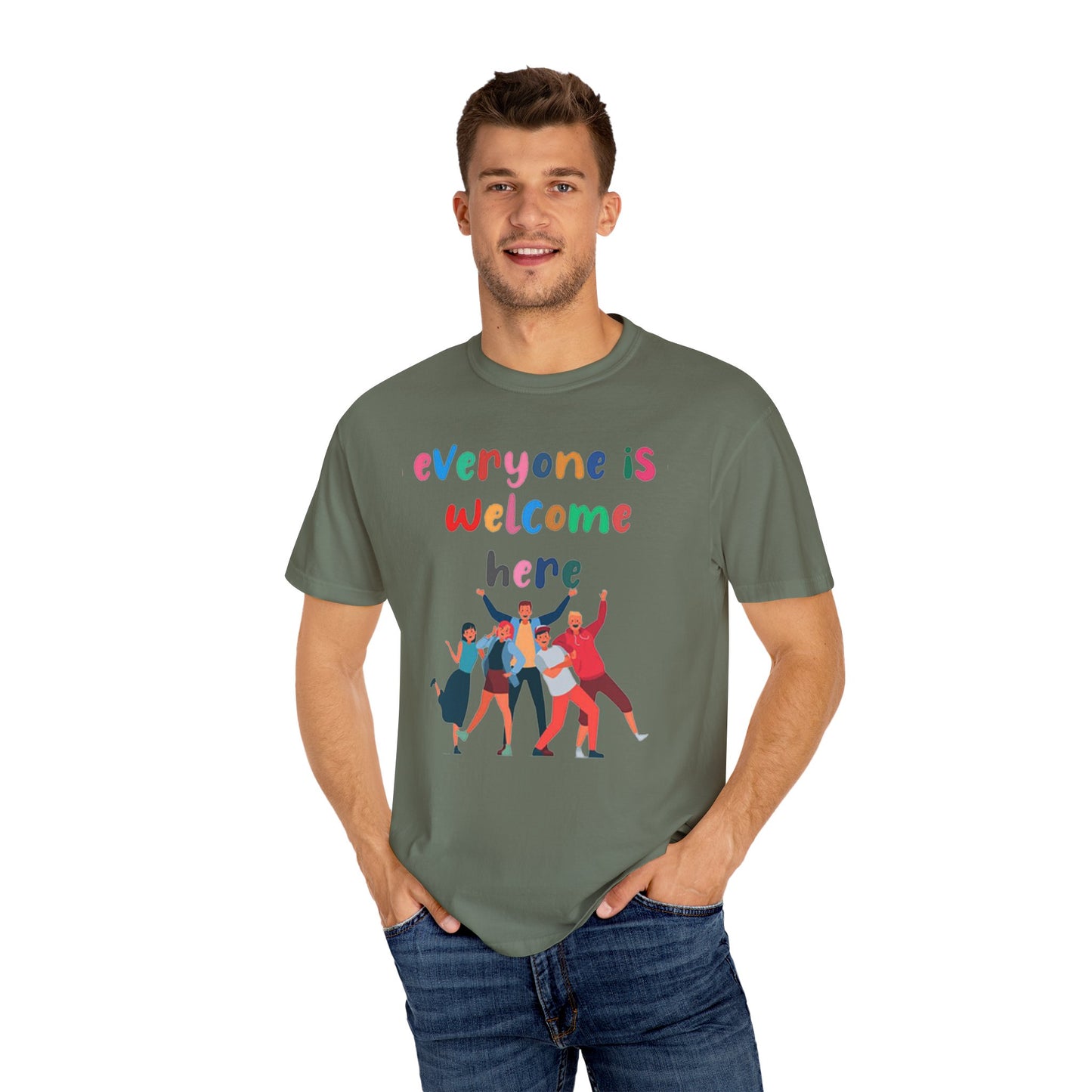 Inclusive Welcoming T-Shirt, Unisex Graphic Tee, Rainbow Pride Shirt, LGBTQ+ Apparel, Equality Fashion, Casual Summer Top