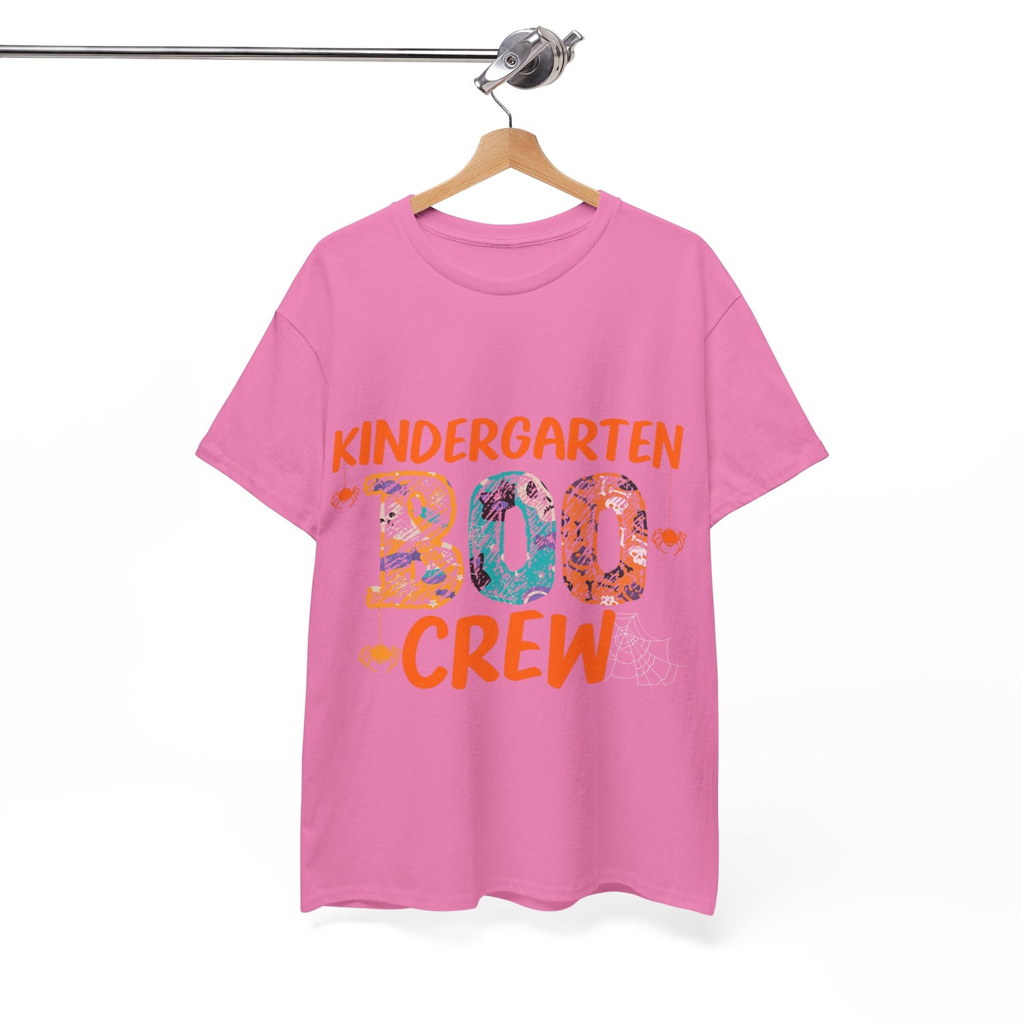 Kindergarten Boo Crew Tee, Unisex Cotton T-Shirt for Teachers, Class Parties, Halloween Costume, Fun School Spirit Wear, Gift for Kids