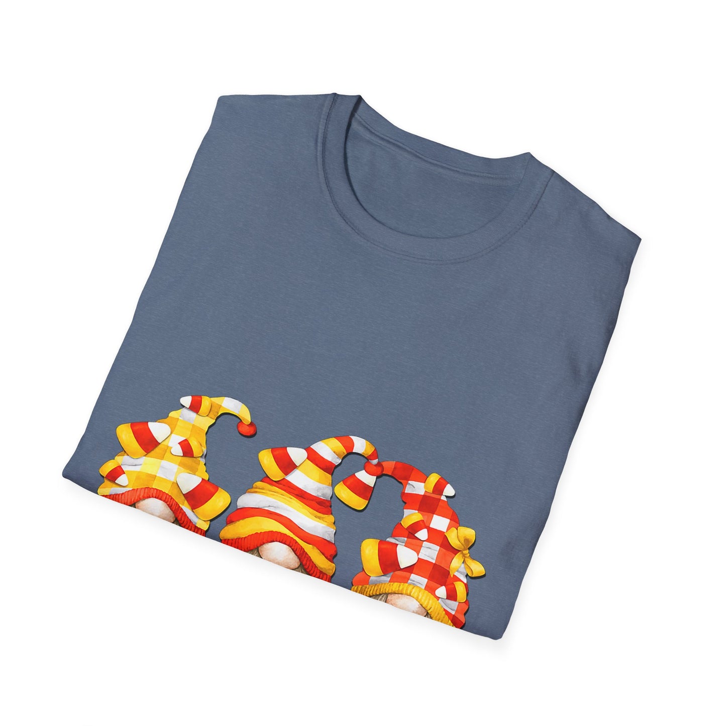 Candy Corn Crew Unisex T-Shirt - Fall Fashion, Halloween Apparel, Thanksgiving Gatherings, Cozy Comfort, Seasonal Style