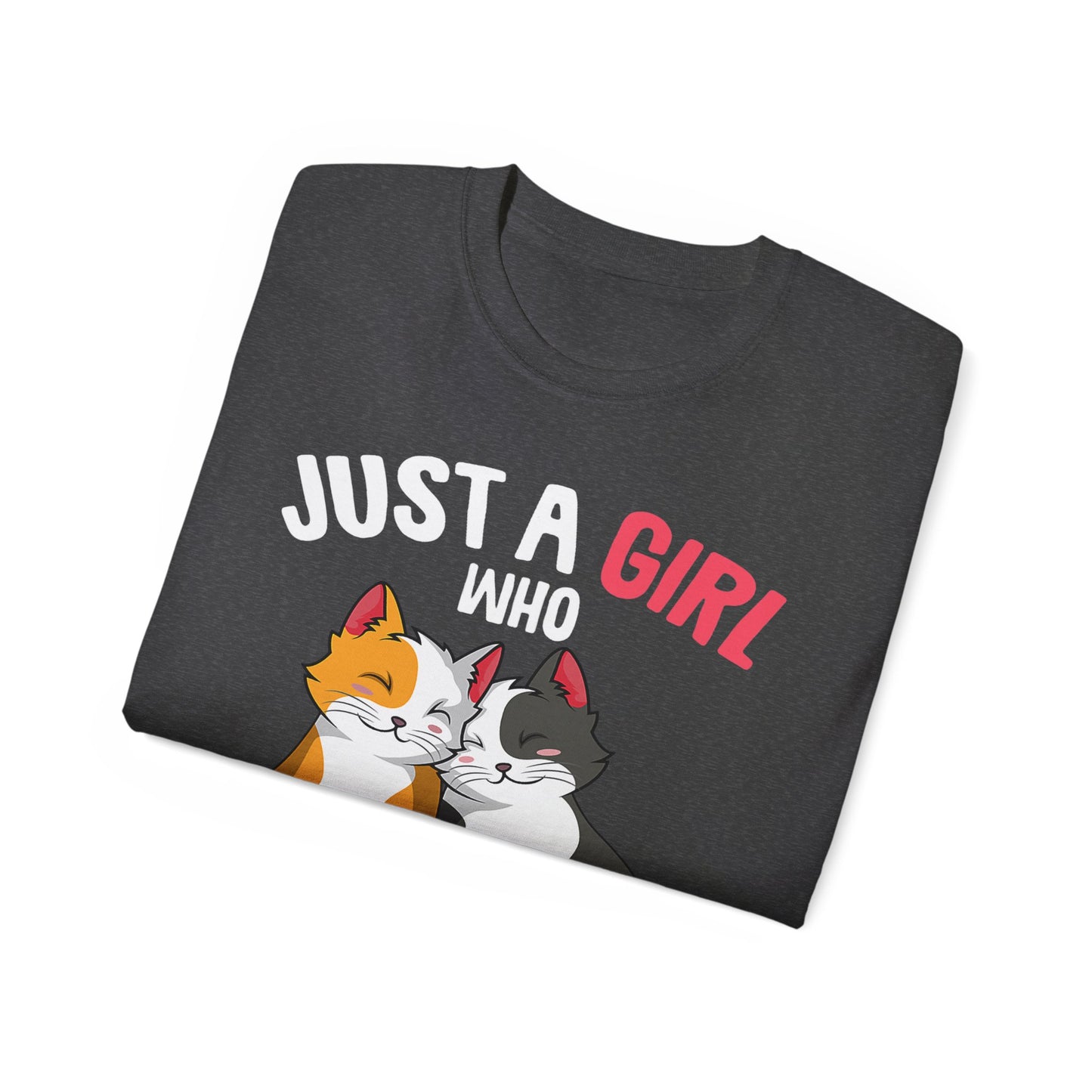 Cute Cat Girls Unisex Tee, Perfect for Cat Lovers, Gift for Her, Birthday Shirt, Animal Lover Tee