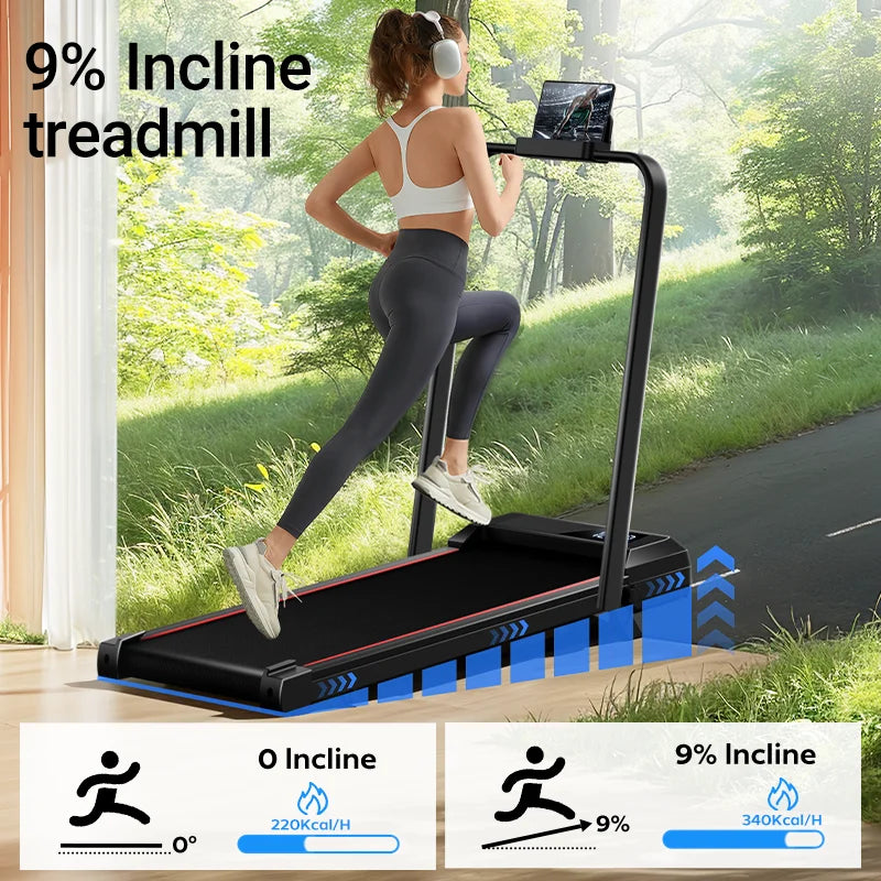 Treadmill: Incline, Under-Desk, Diamond Belt, Lightweight, Home/Office