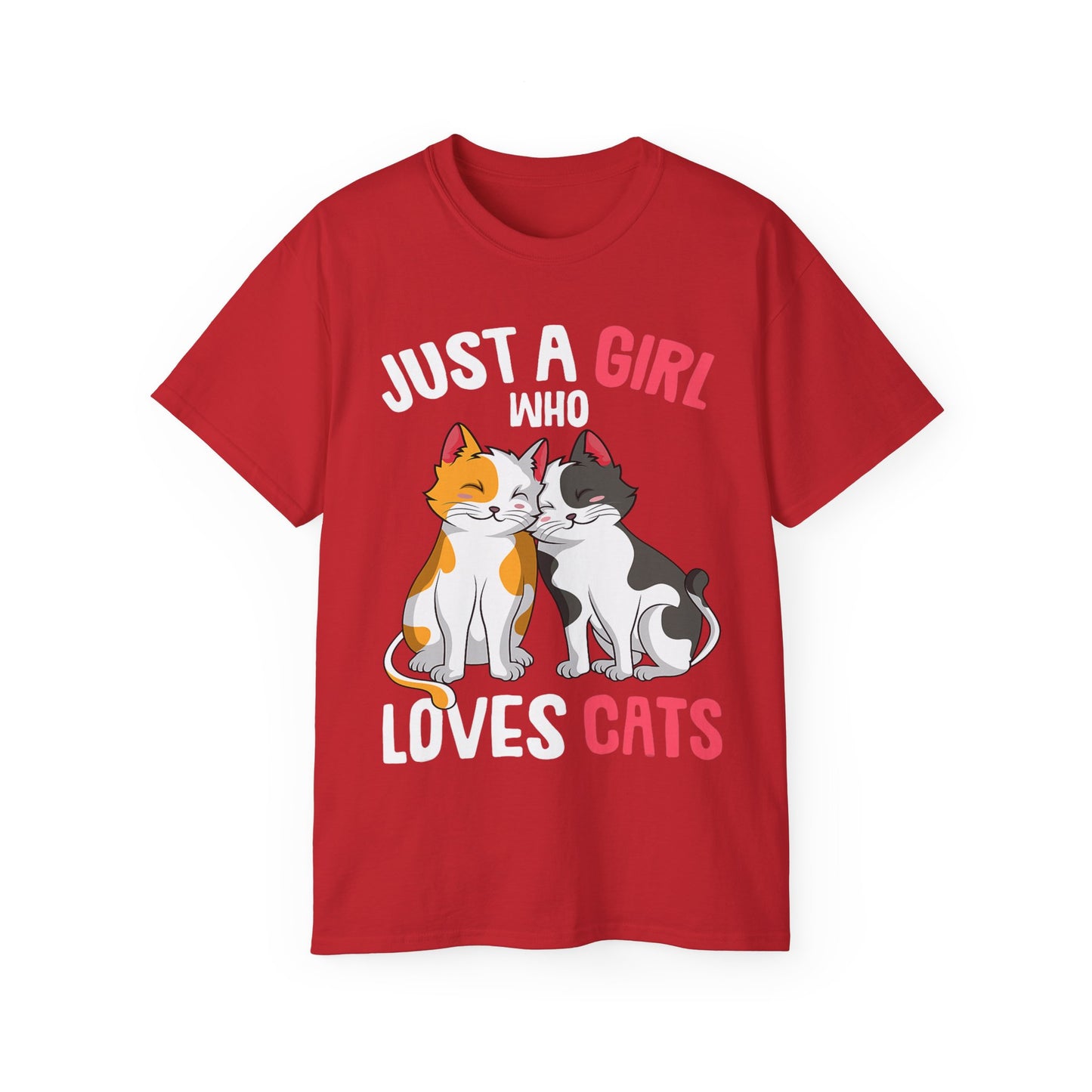 Cute Cat Girls Unisex Tee, Perfect for Cat Lovers, Gift for Her, Birthday Shirt, Animal Lover Tee