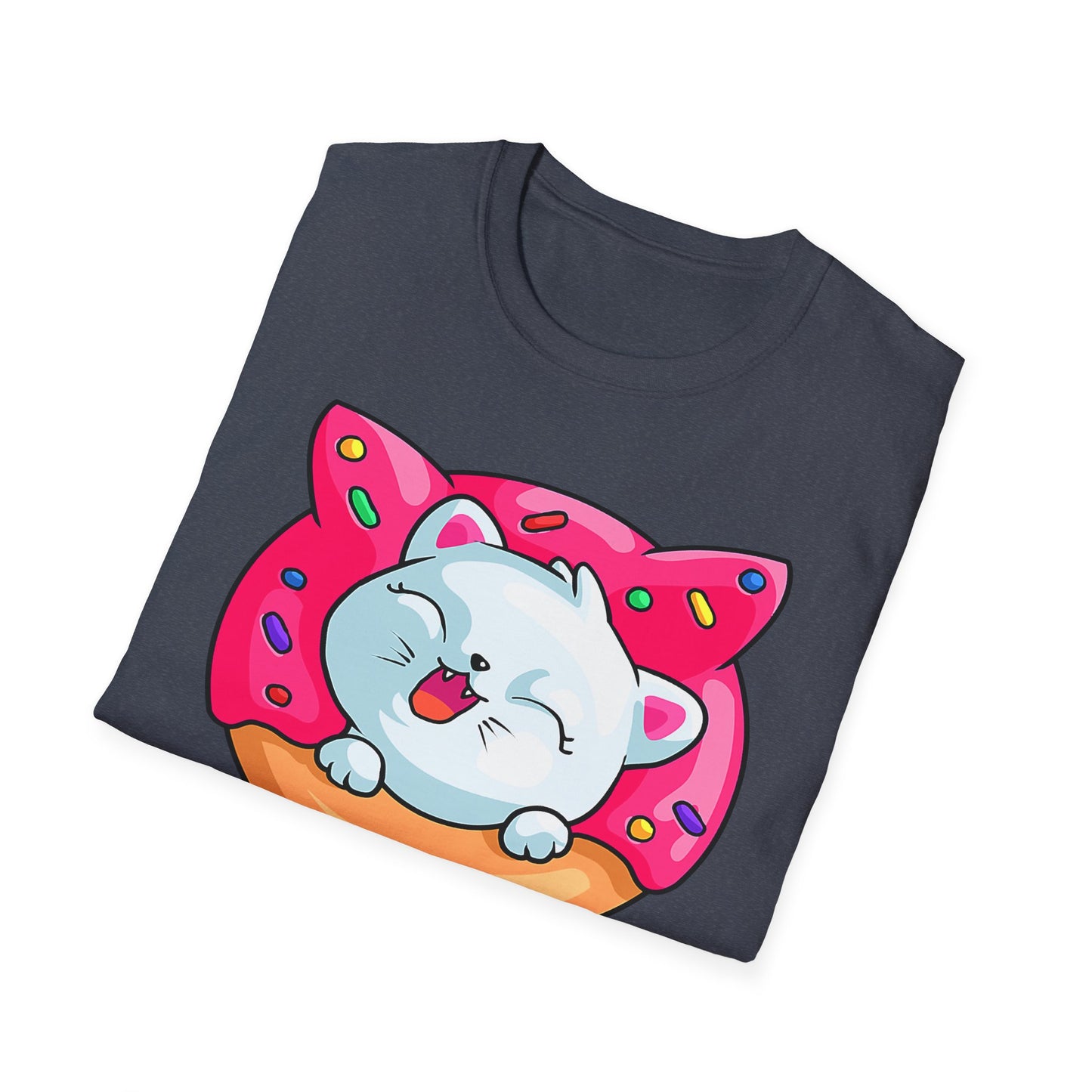 Cute Cat with Donut Unisex T-Shirt, Adorable Pet Lover Gift, Fun Summer Wear, Trendy Graphic Tee, Perfect for Birthdays, Casual Days, [...]