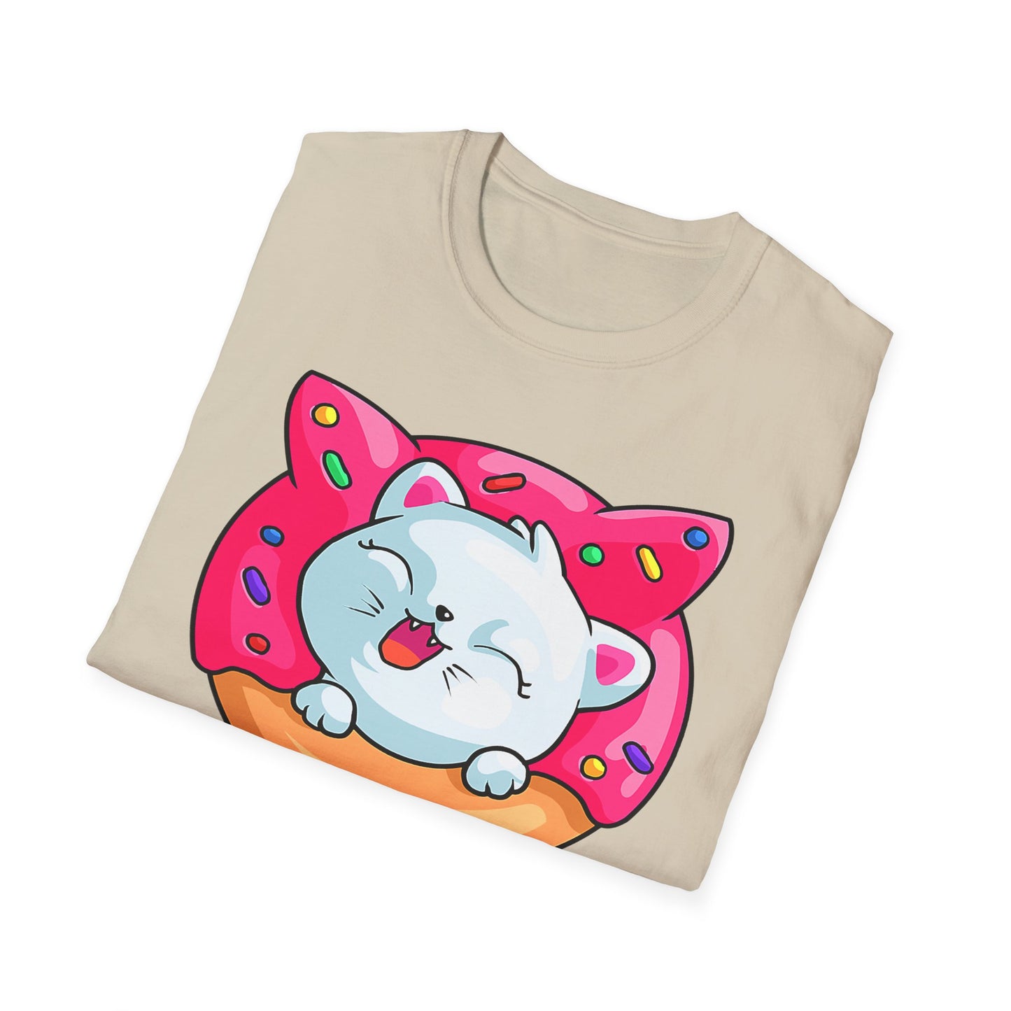 Cute Cat with Donut Unisex T-Shirt, Adorable Pet Lover Gift, Fun Summer Wear, Trendy Graphic Tee, Perfect for Birthdays, Casual Days, [...]