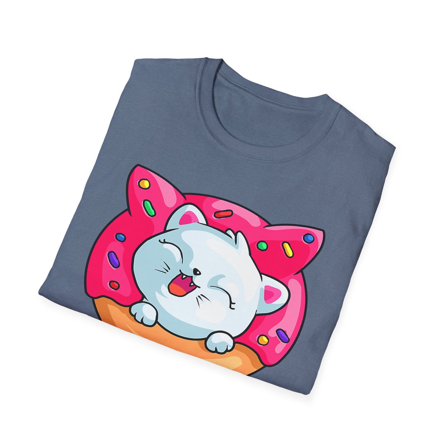 Cute Cat with Donut Unisex T-Shirt, Adorable Pet Lover Gift, Fun Summer Wear, Trendy Graphic Tee, Perfect for Birthdays, Casual Days, [...]
