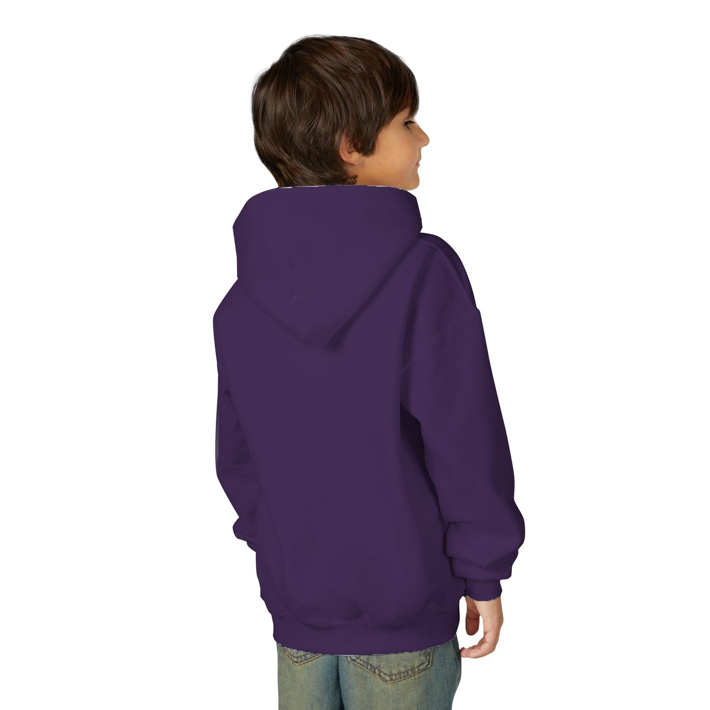 Youth Hooded Sweatshirt - Everyone is Welcome Here, Rainbow Sweatshirt, Cozy Pullover, Inclusive Gift, Kids Hoodie, LGBTQ+ Apparel