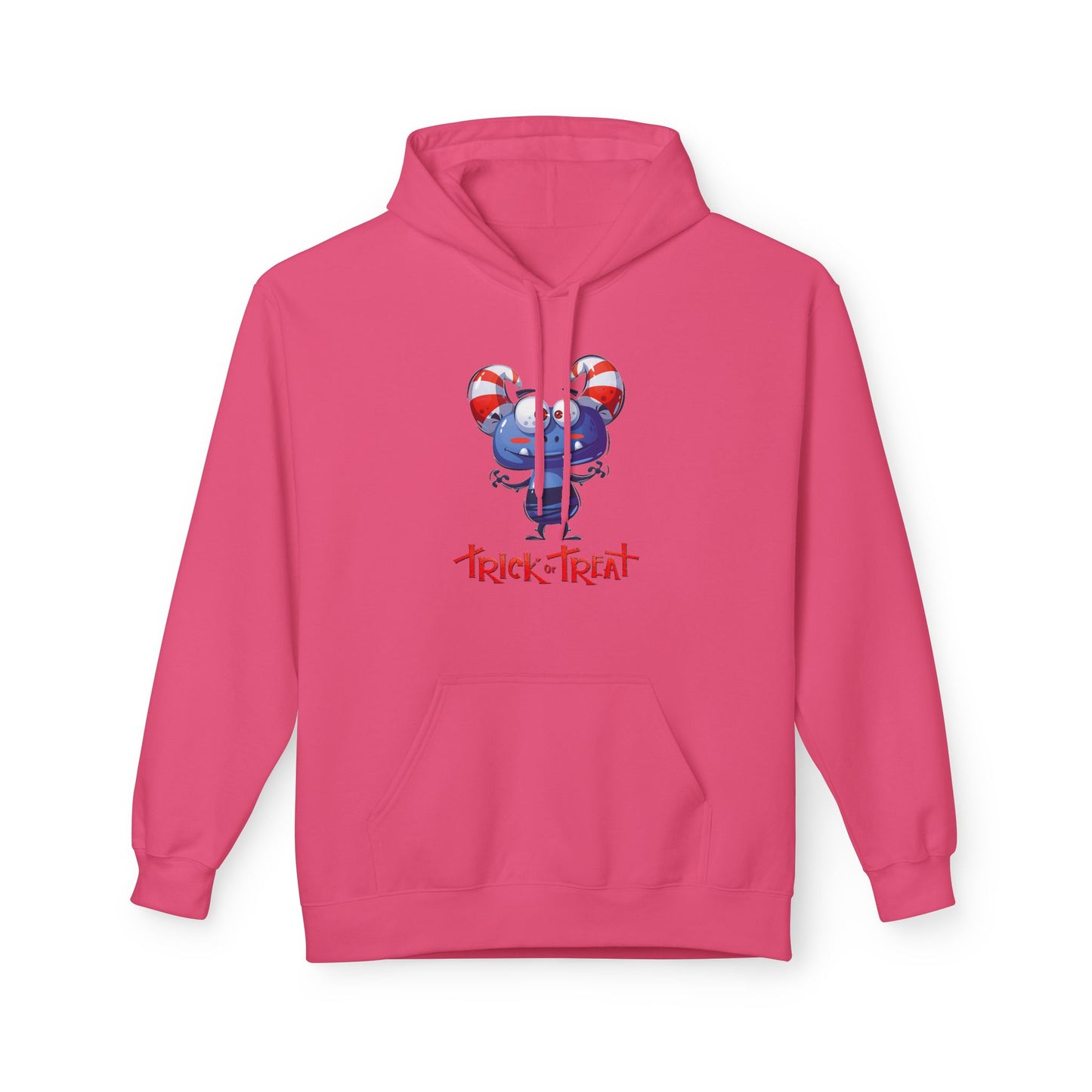 Halloween Trick or Treat Fleece Hoodie, Cozy Fall Sweatshirt, Perfect for Kids & Adults, Seasonal Wear, Halloween Costume Addition, [...]