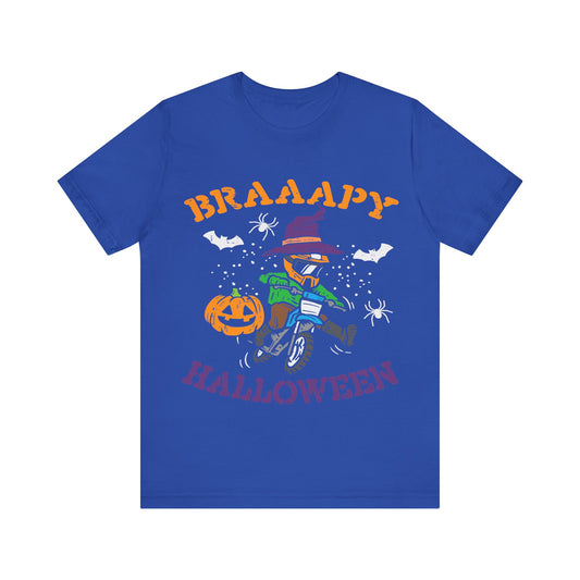 Halloween Themed Unisex Jersey Tee - Spooky Fun for Kids & Adults, Party Shirt, Trick or Treat Wear, October Celebration, Fall Festivities