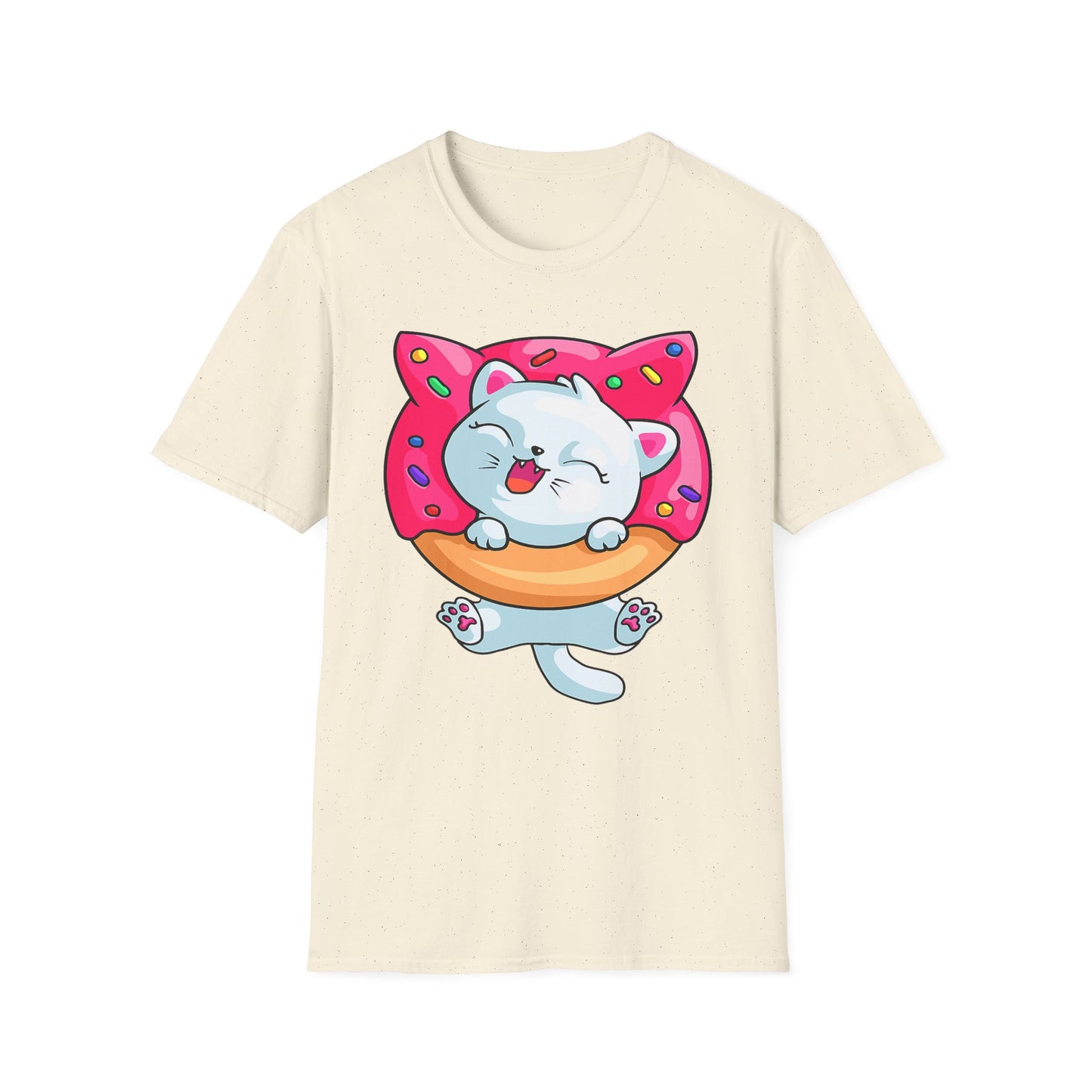 Cute Cat with Donut Unisex T-Shirt, Adorable Pet Lover Gift, Fun Summer Wear, Trendy Graphic Tee, Perfect for Birthdays, Casual Days, [...]