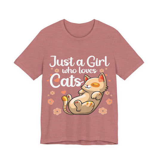 Adorable Cat Graphic Tee, Cute Cat Shirt, Gift for Cat Lovers, Pet Lovers Apparel, Casual Unisex Tee, Fun Animal T-shirt