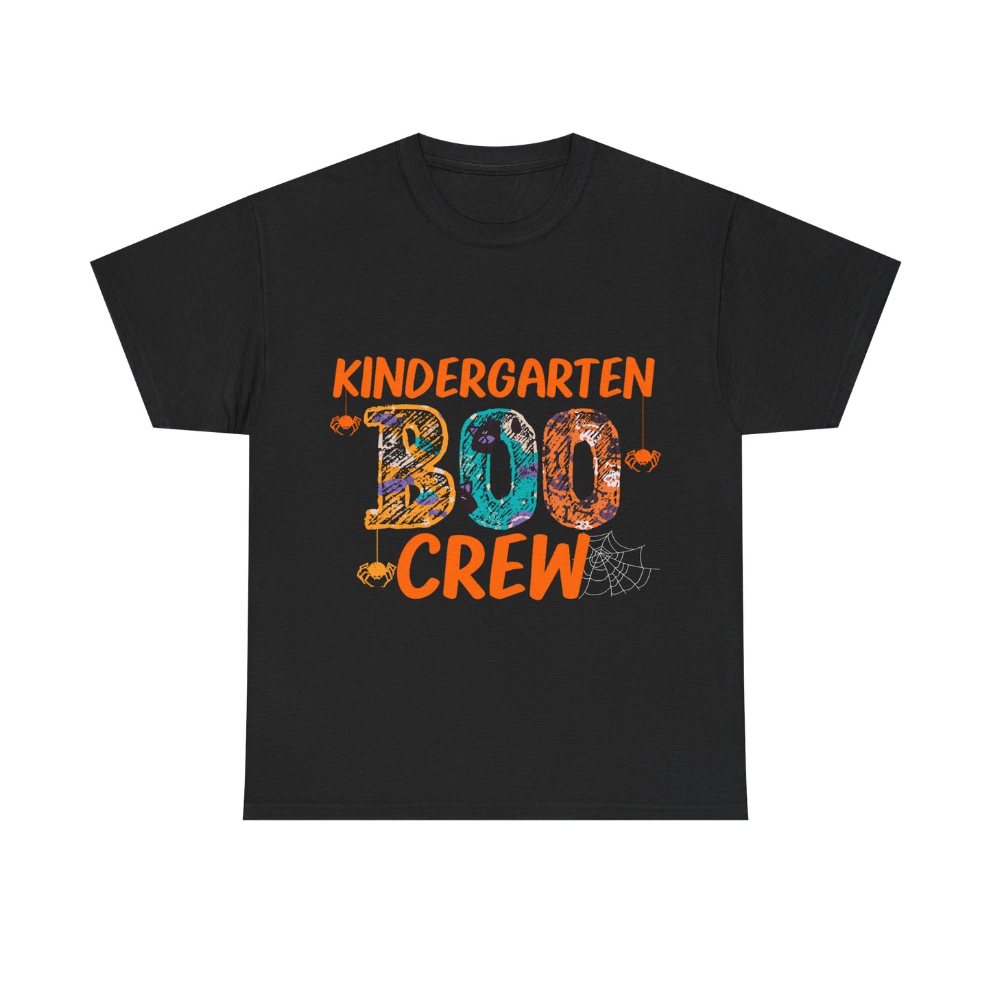 Kindergarten Boo Crew Tee, Unisex Cotton T-Shirt for Teachers, Class Parties, Halloween Costume, Fun School Spirit Wear, Gift for Kids