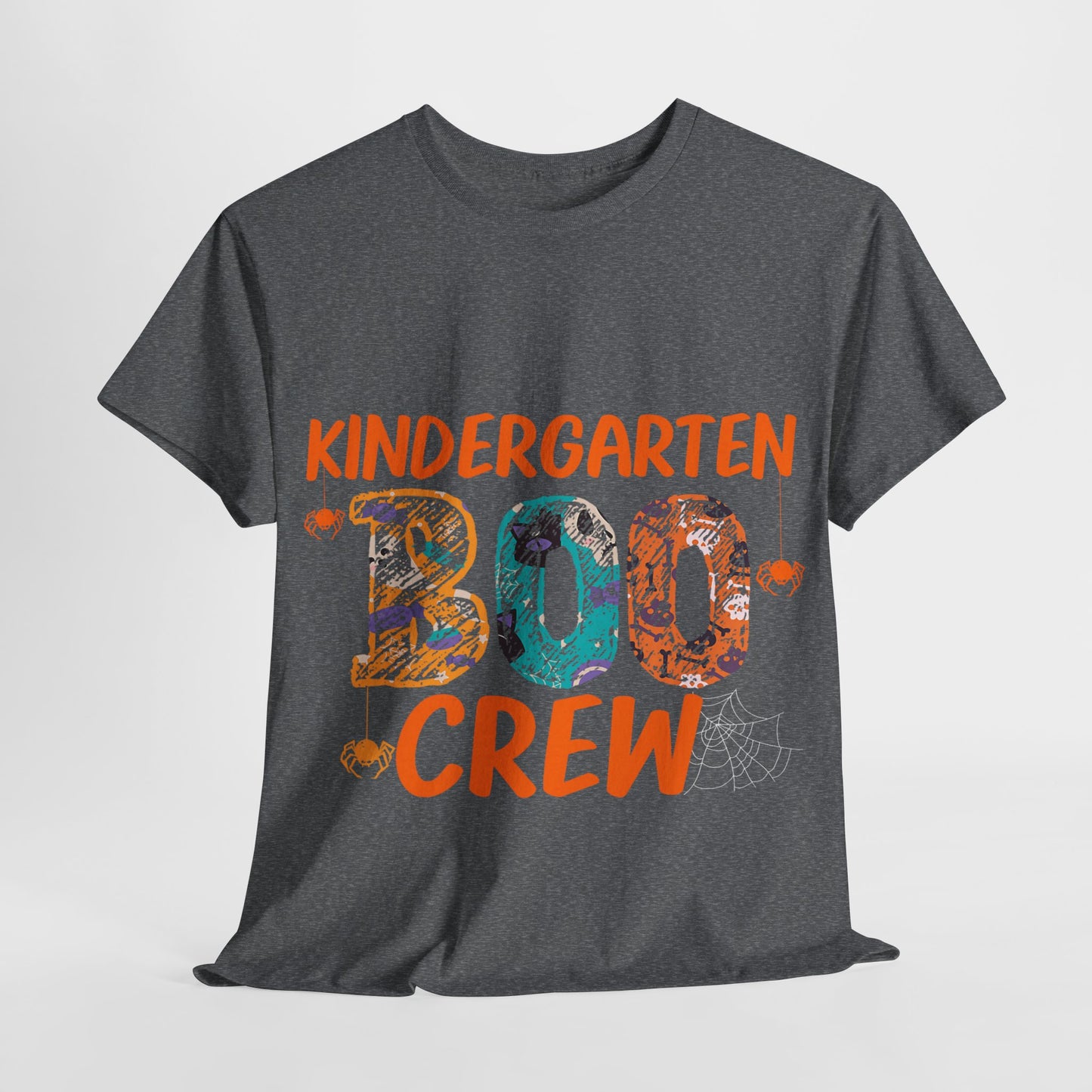 Kindergarten Boo Crew Tee, Unisex Cotton T-Shirt for Teachers, Class Parties, Halloween Costume, Fun School Spirit Wear, Gift for Kids