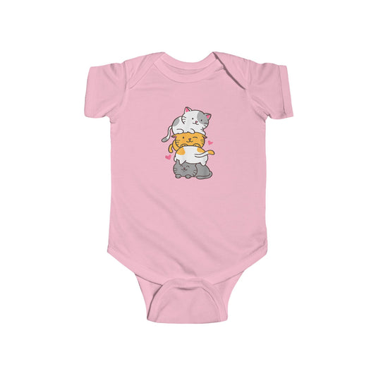 Whimsical Cat-Themed Infant Bodysuit – Cute Baby Outfit, Perfect for Newborns, Baby Showers, Gifts, and Everyday Wear
