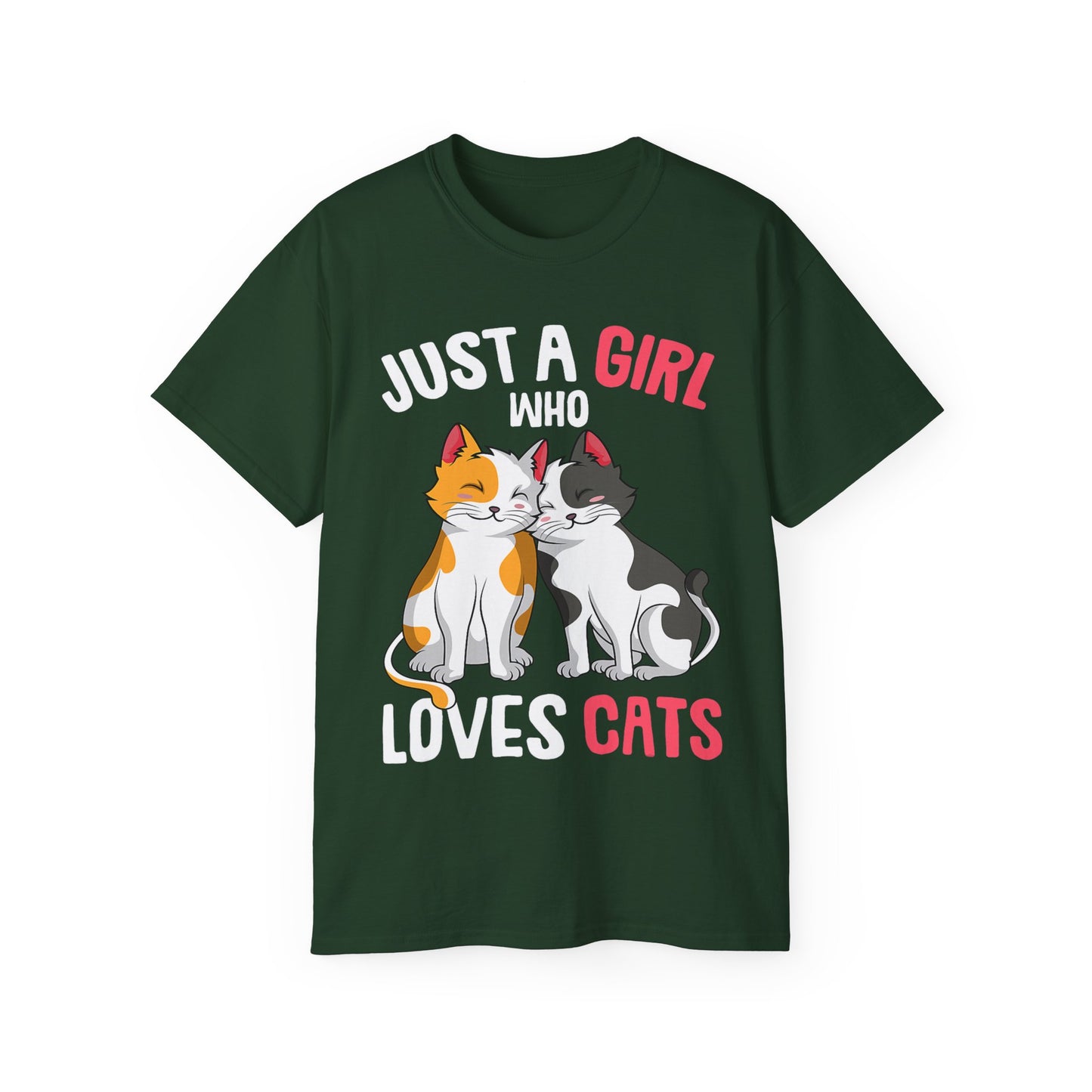 Cute Cat Girls Unisex Tee, Perfect for Cat Lovers, Gift for Her, Birthday Shirt, Animal Lover Tee