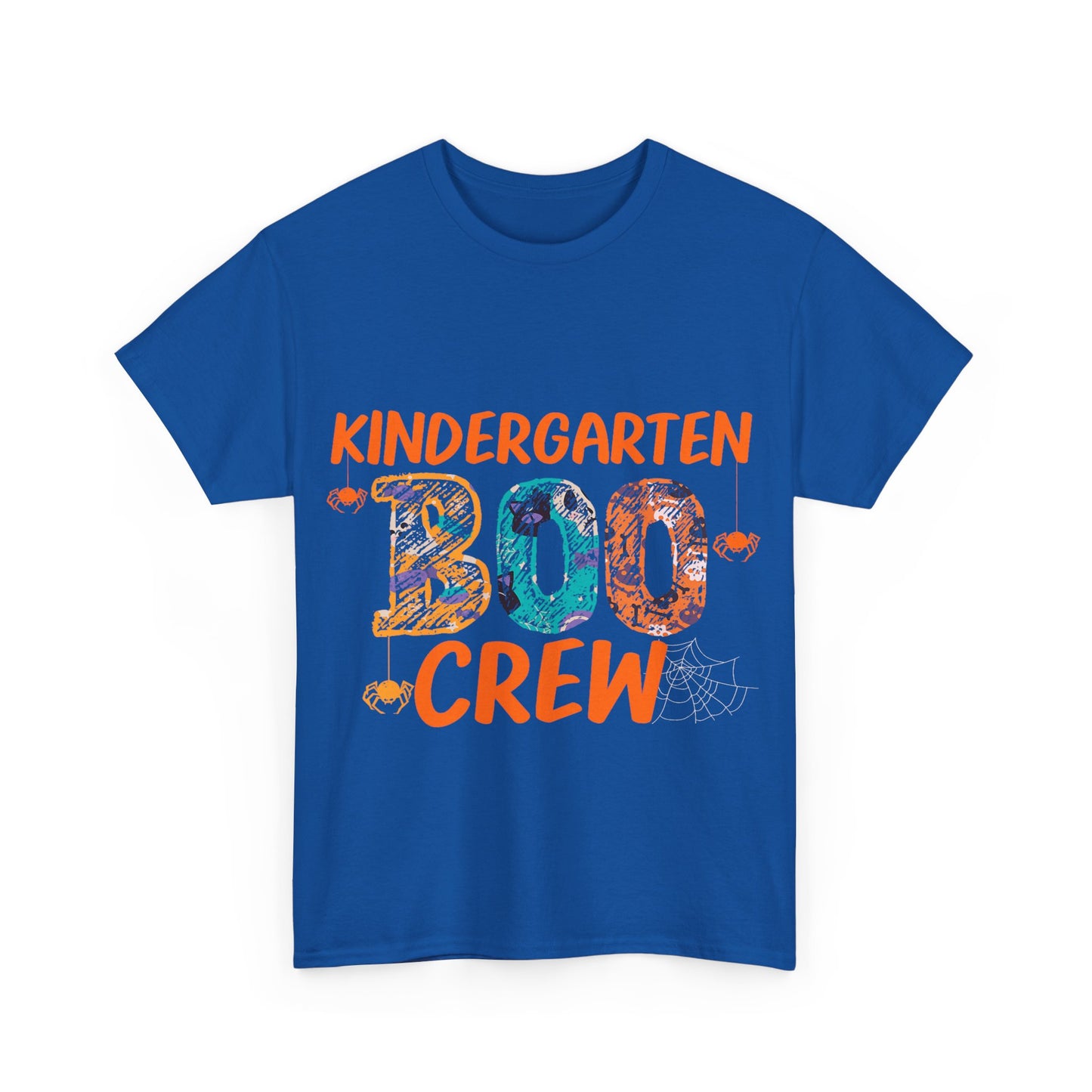 Kindergarten Boo Crew Tee, Unisex Cotton T-Shirt for Teachers, Class Parties, Halloween Costume, Fun School Spirit Wear, Gift for Kids