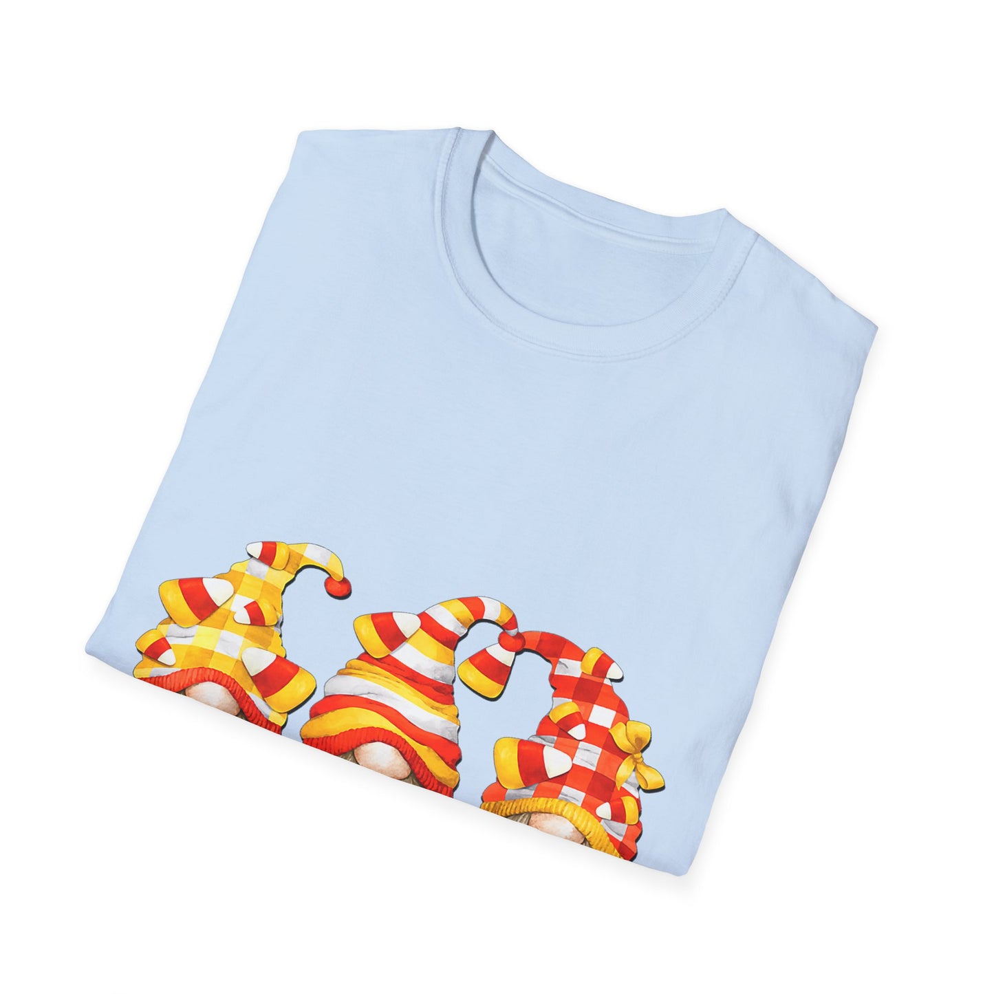 Candy Corn Crew Unisex T-Shirt - Fall Fashion, Halloween Apparel, Thanksgiving Gatherings, Cozy Comfort, Seasonal Style