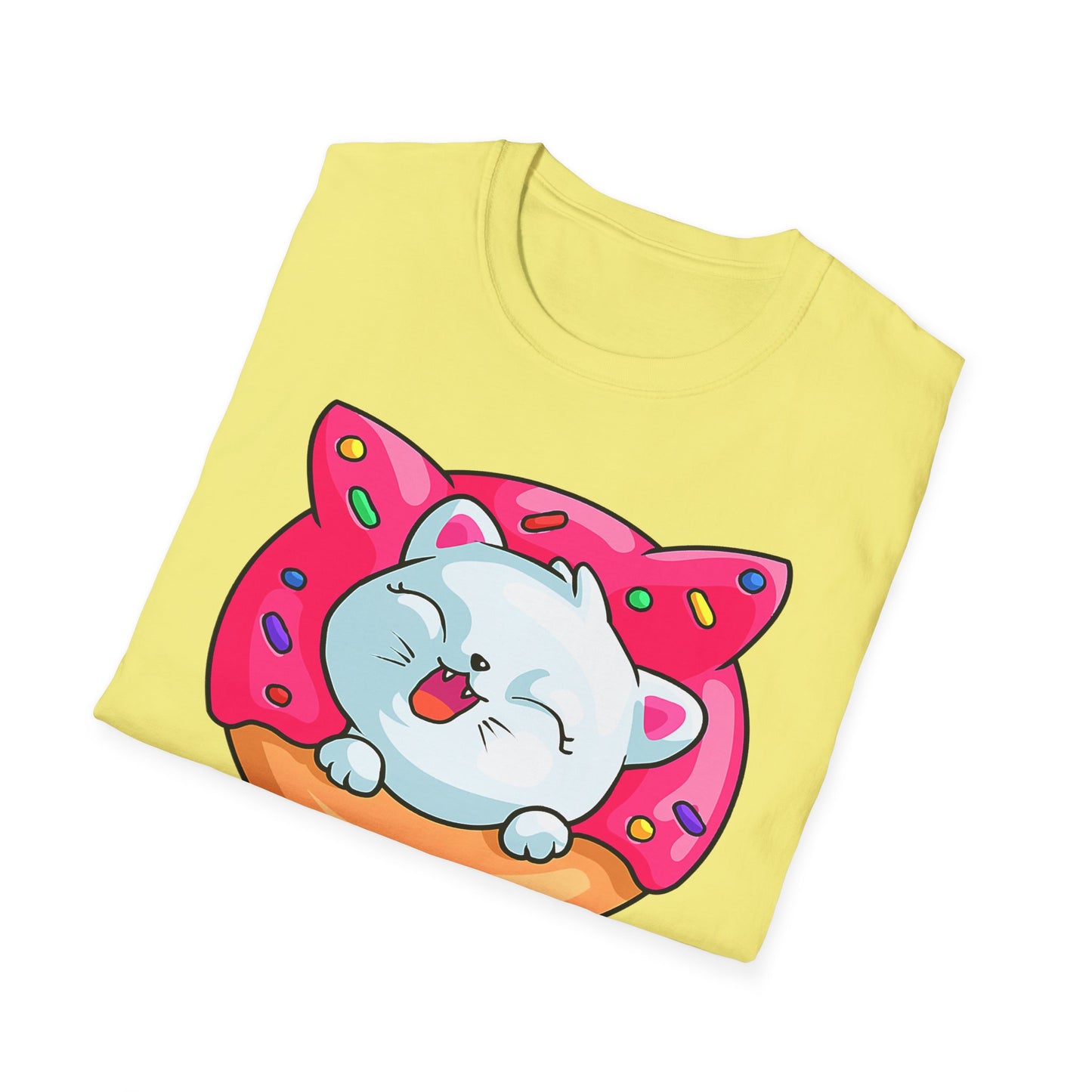 Cute Cat with Donut Unisex T-Shirt, Adorable Pet Lover Gift, Fun Summer Wear, Trendy Graphic Tee, Perfect for Birthdays, Casual Days, [...]