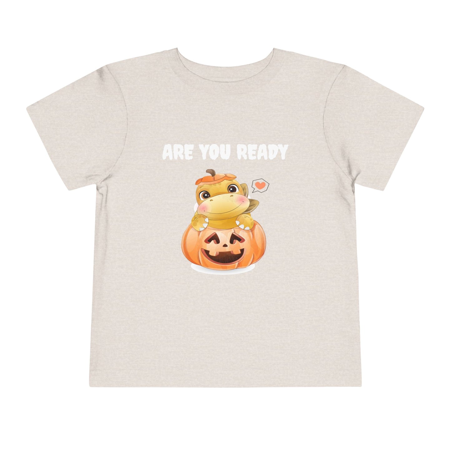 Adorable Pumpkin Frog Toddler Tee - Cute T-Shirt for Halloween, Fall Celebrations, Kids' Parties, Seasonal Dress-Up