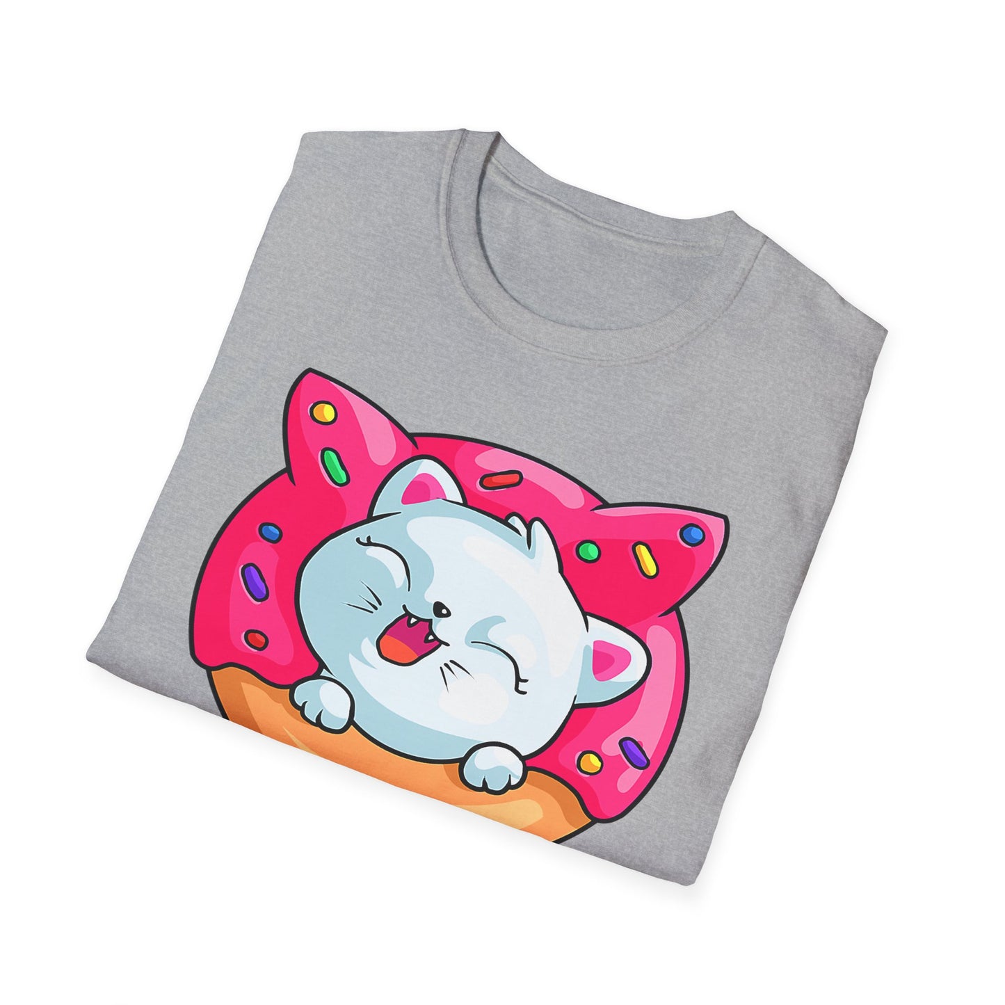 Cute Cat with Donut Unisex T-Shirt, Adorable Pet Lover Gift, Fun Summer Wear, Trendy Graphic Tee, Perfect for Birthdays, Casual Days, [...]