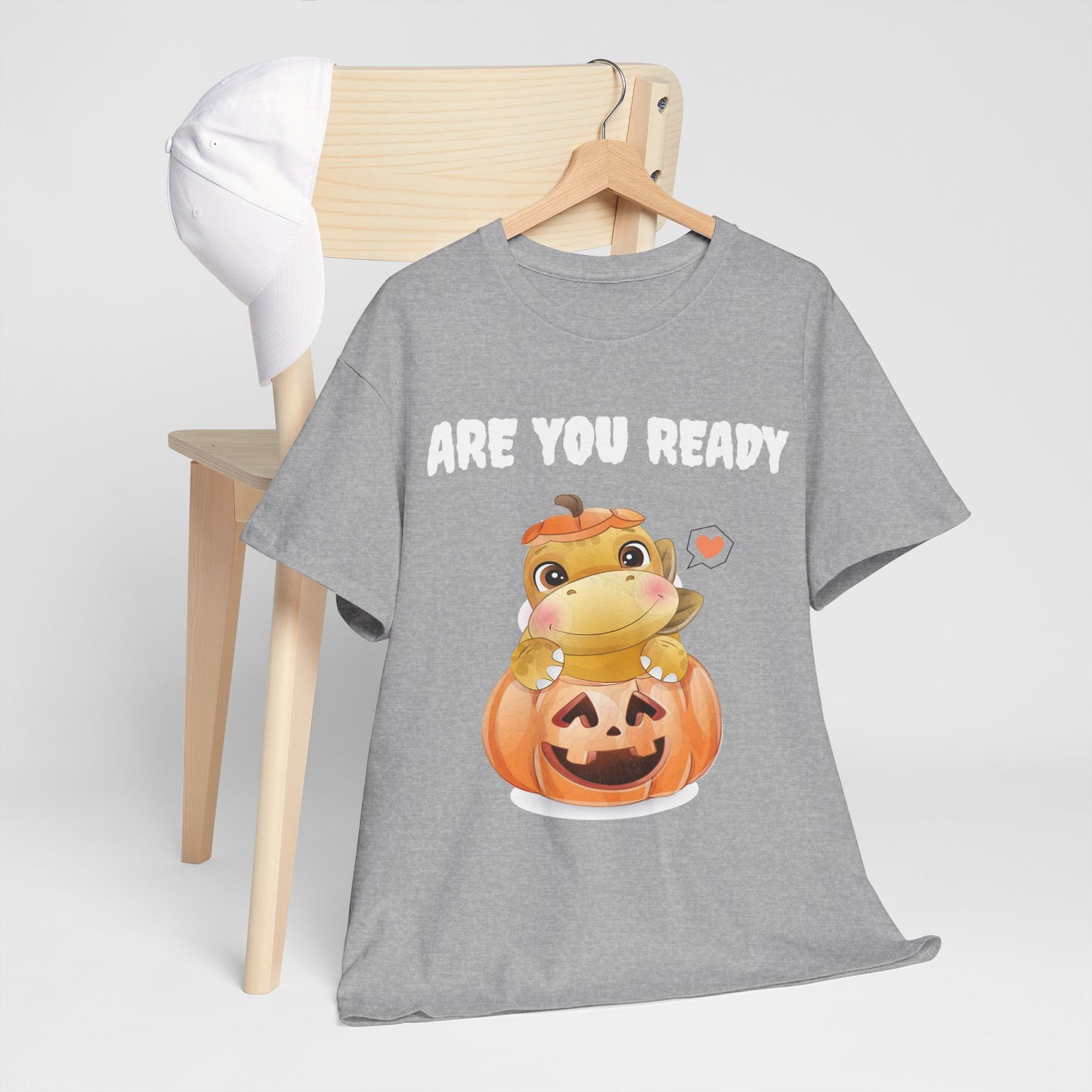 Cute Halloween Frog Tee | Unisex Heavy Cotton Shirt, Fall Fashion, Pumpkin Lovers, Spooky Season, Gift for Kids