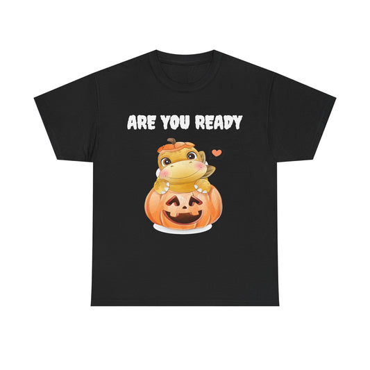Cute Halloween Frog Tee | Unisex Heavy Cotton Shirt, Fall Fashion, Pumpkin Lovers, Spooky Season, Gift for Kids