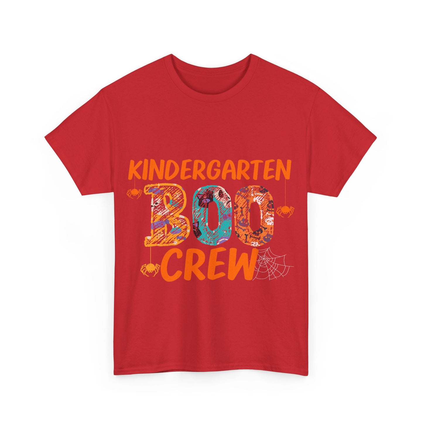 Kindergarten Boo Crew Tee, Unisex Cotton T-Shirt for Teachers, Class Parties, Halloween Costume, Fun School Spirit Wear, Gift for Kids