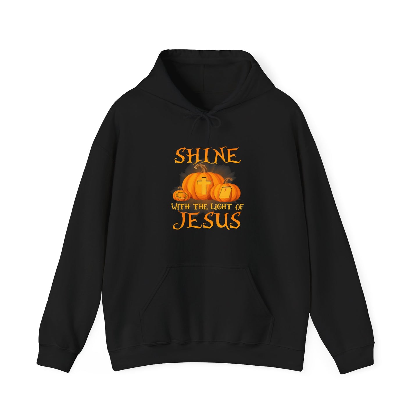 Shine in Jesus Pumpkin Sweatshirt | Fall Apparel, Christian Gift, Unisex Hoodie, Autumn Fashion, Thanksgiving Sweatshirt